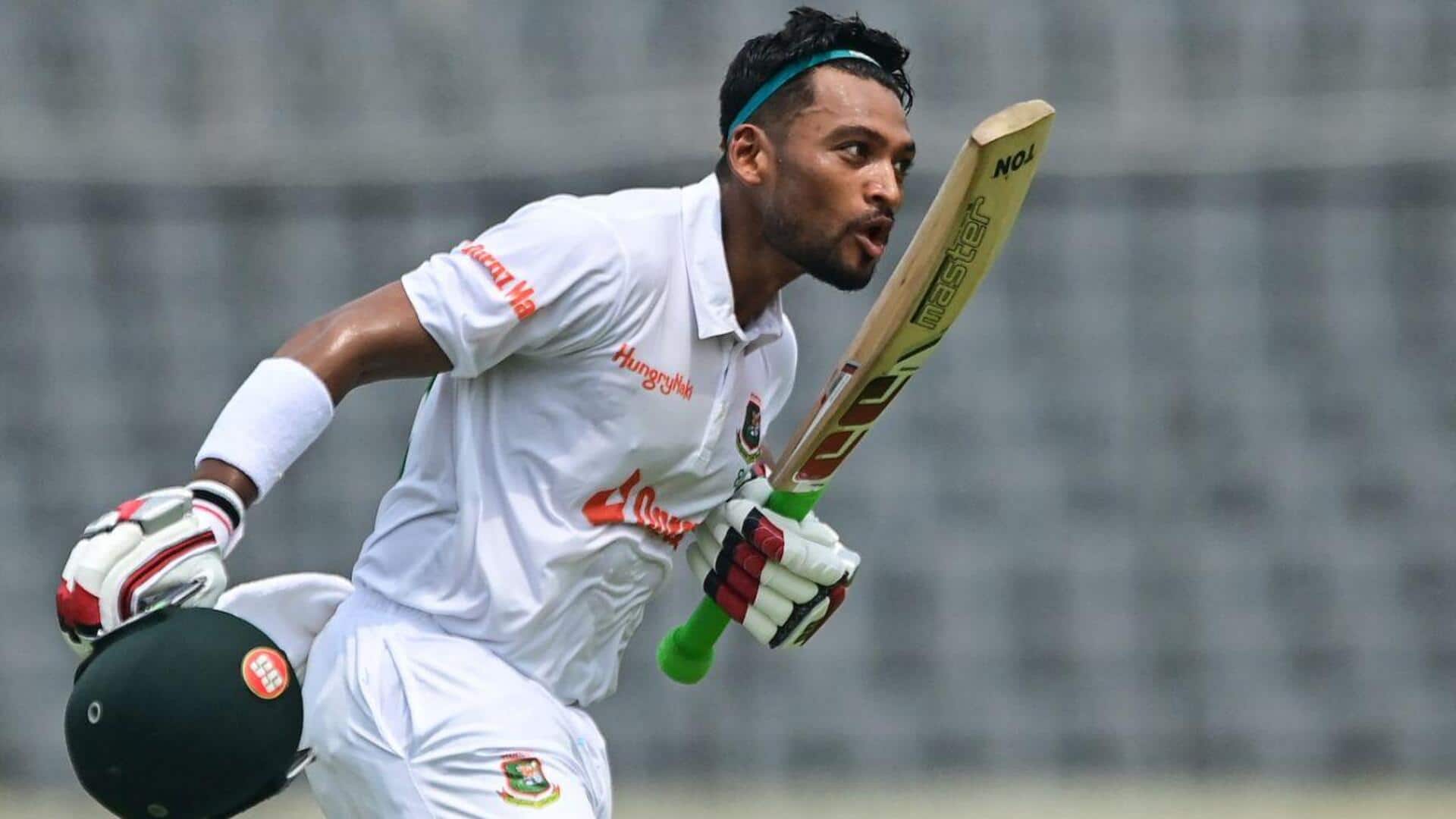 1st Test: Najmul Shanto slams twin 80-plus scores vs Pakistan