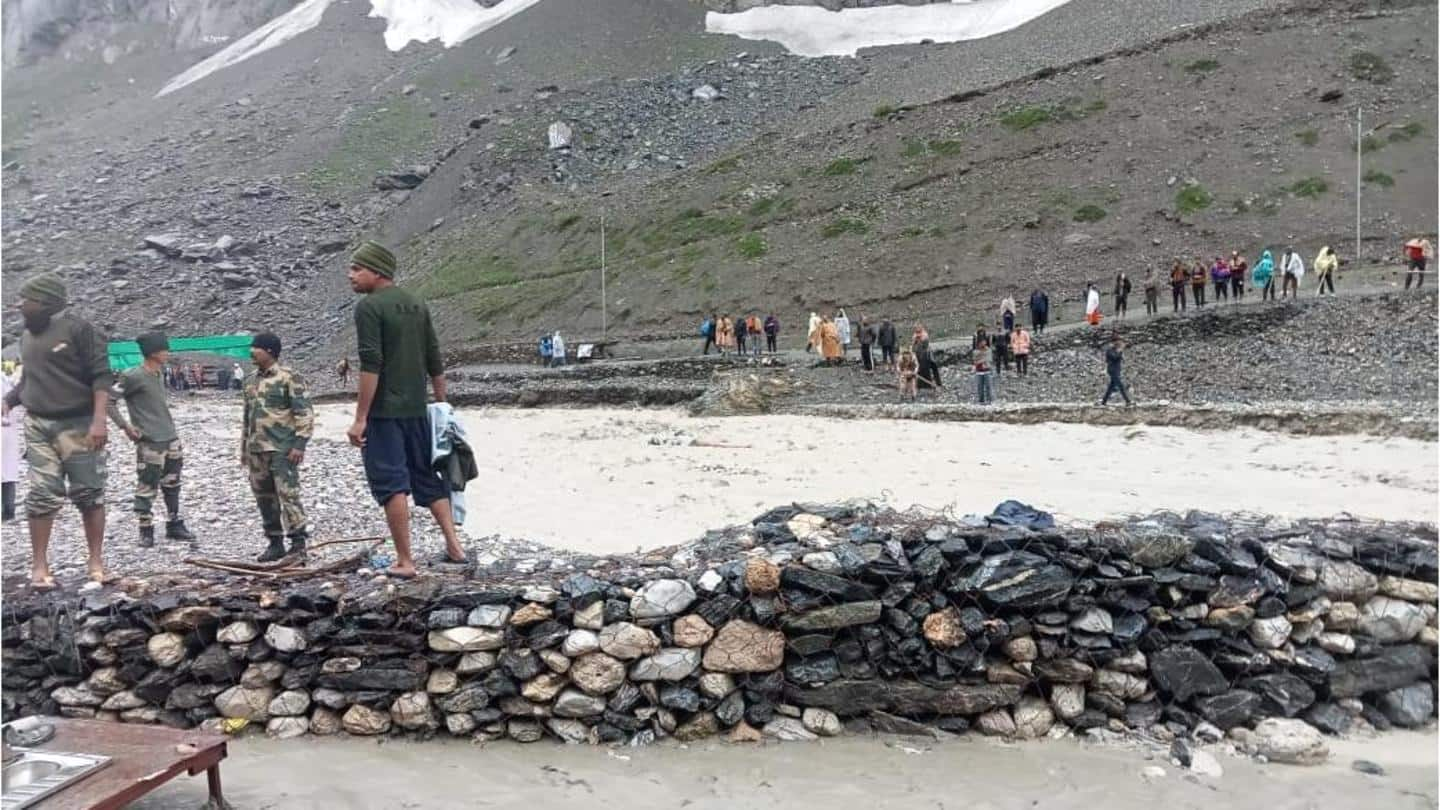 Amarnath Yatra suspended after cloudburst; 10 dead, 40 feared missing