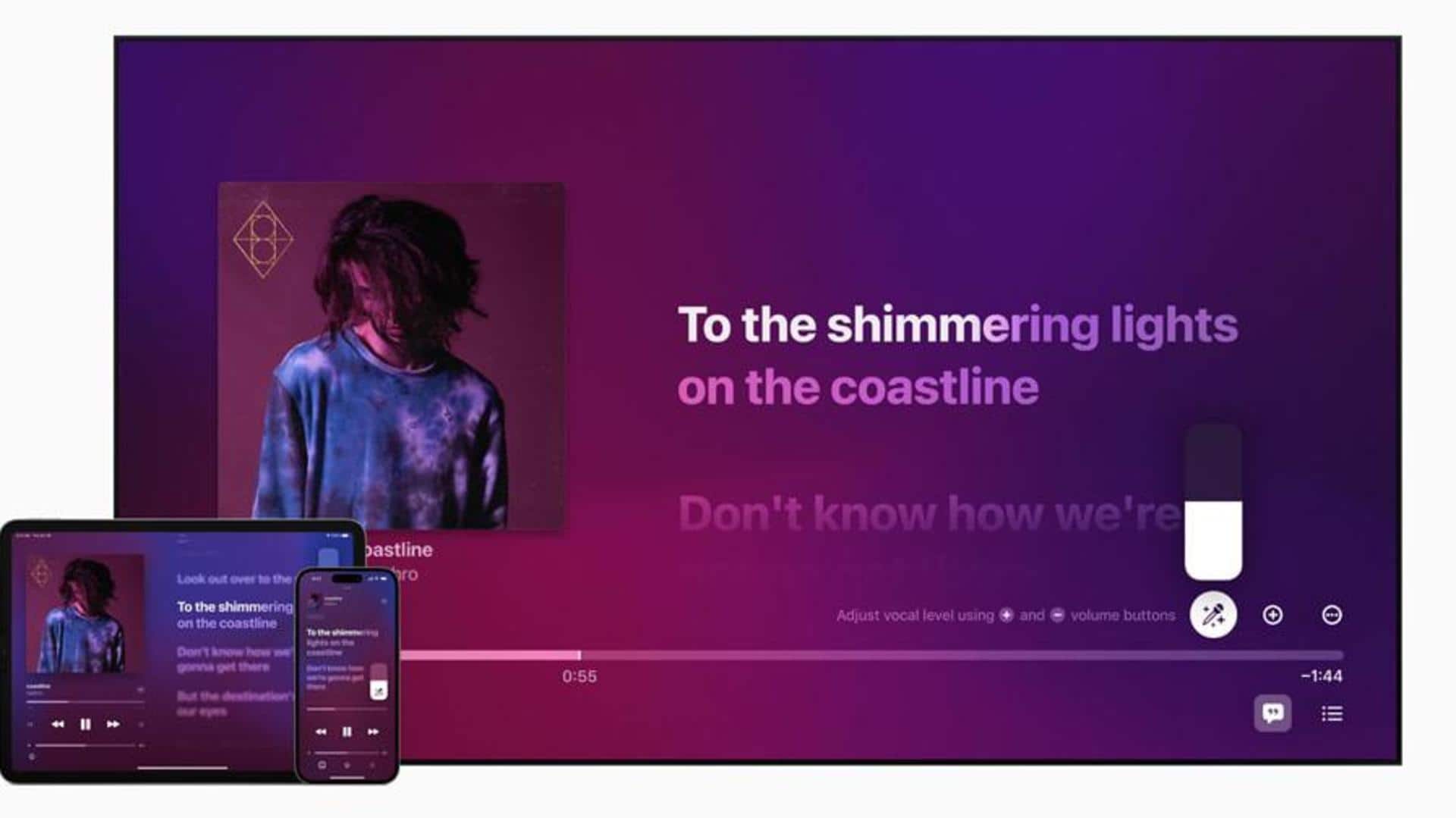 Apple Music Sing brings karaoke feature to iPhone, iPad, TV