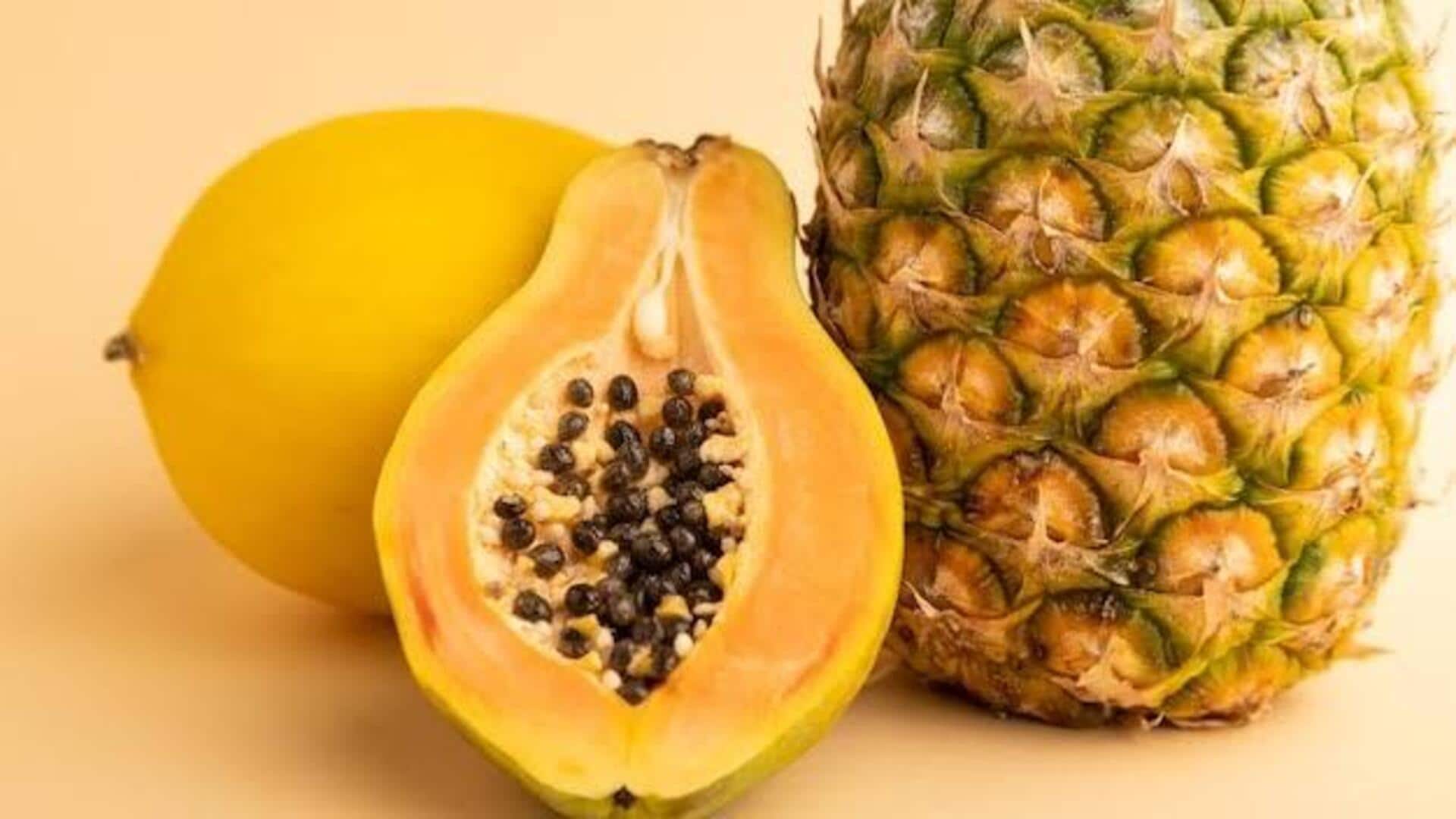 Papaya v/s pineapple: Which is better for digestion?
