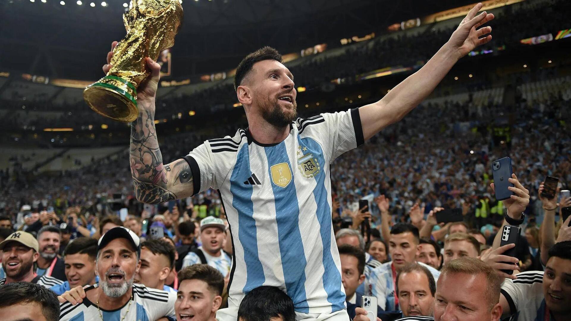 Listing Lionel Messi's illustrious feats at FIFA World Cups 