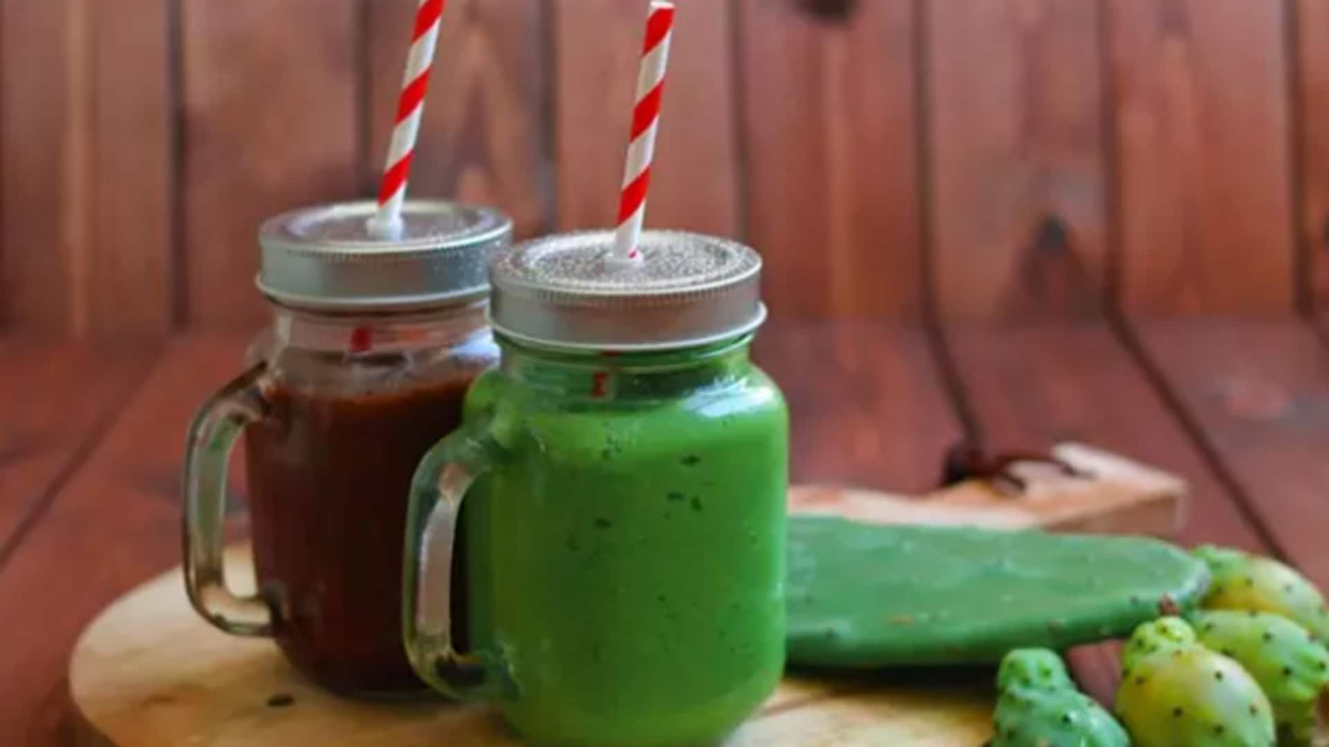 Quench your thirst with cactus smoothies