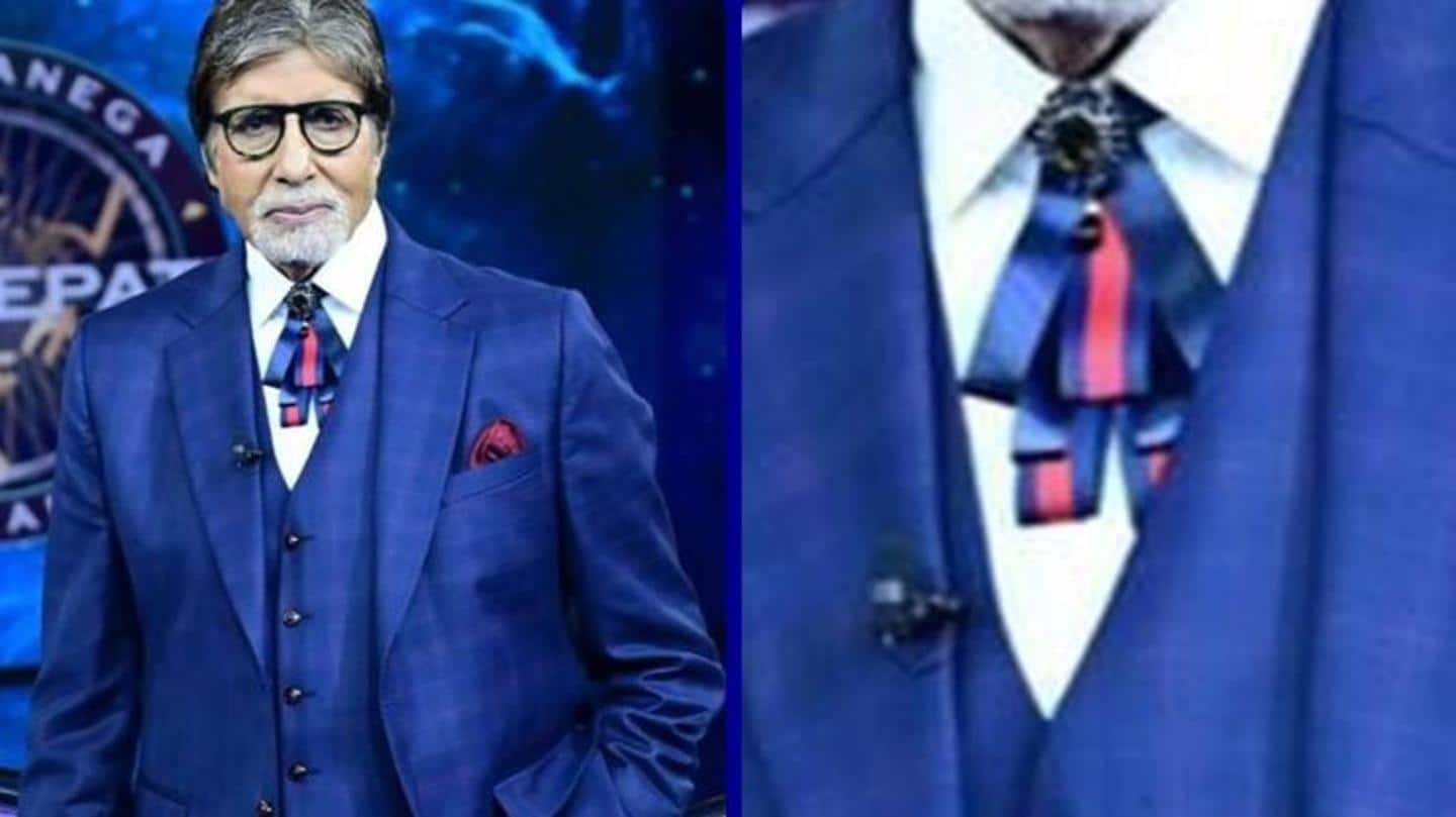 Amitabh Bachchan's tie bow on 'KBC 13' making huge waves