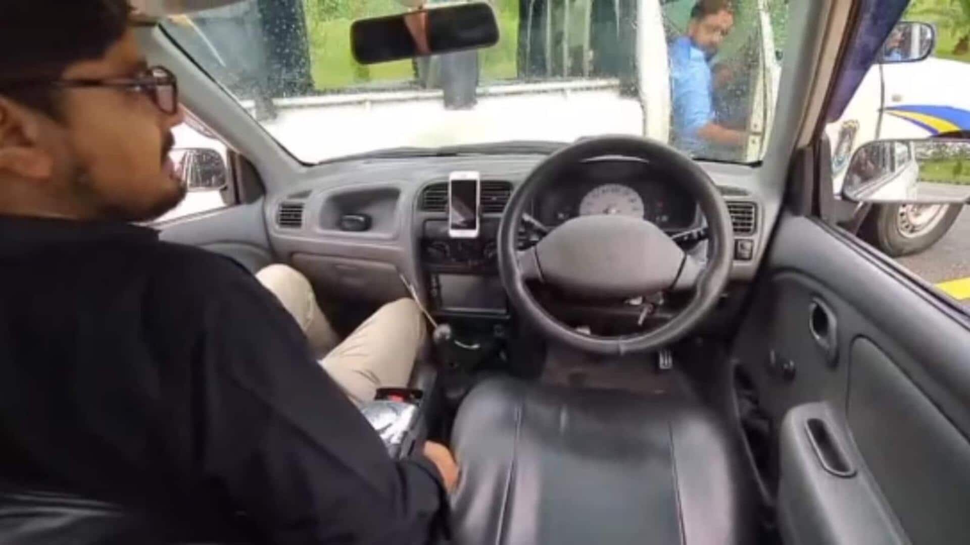 Watch: Driverless car crashes into police van in Pakistan