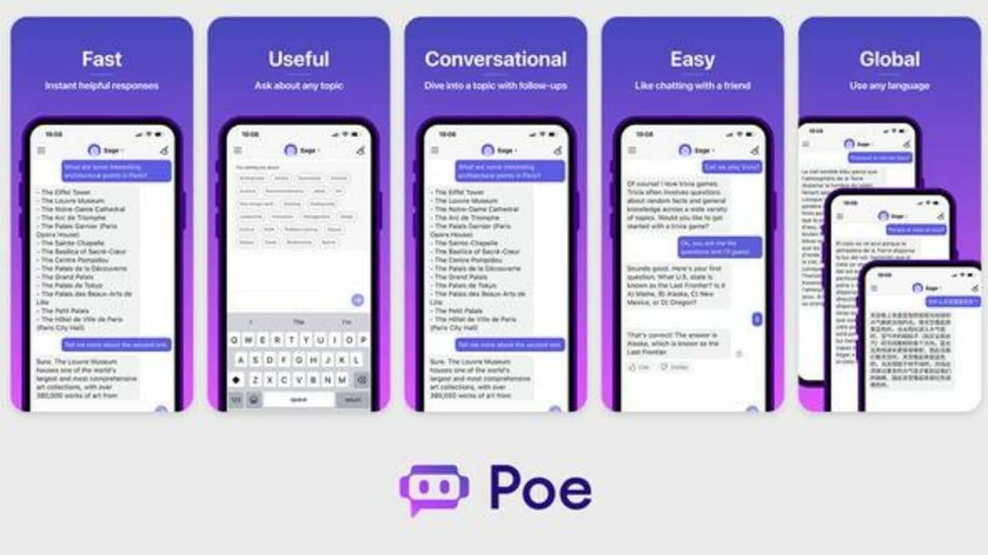 #NewsBytesExplainer: Is Quora's Poe a ChatGPT rival or something else