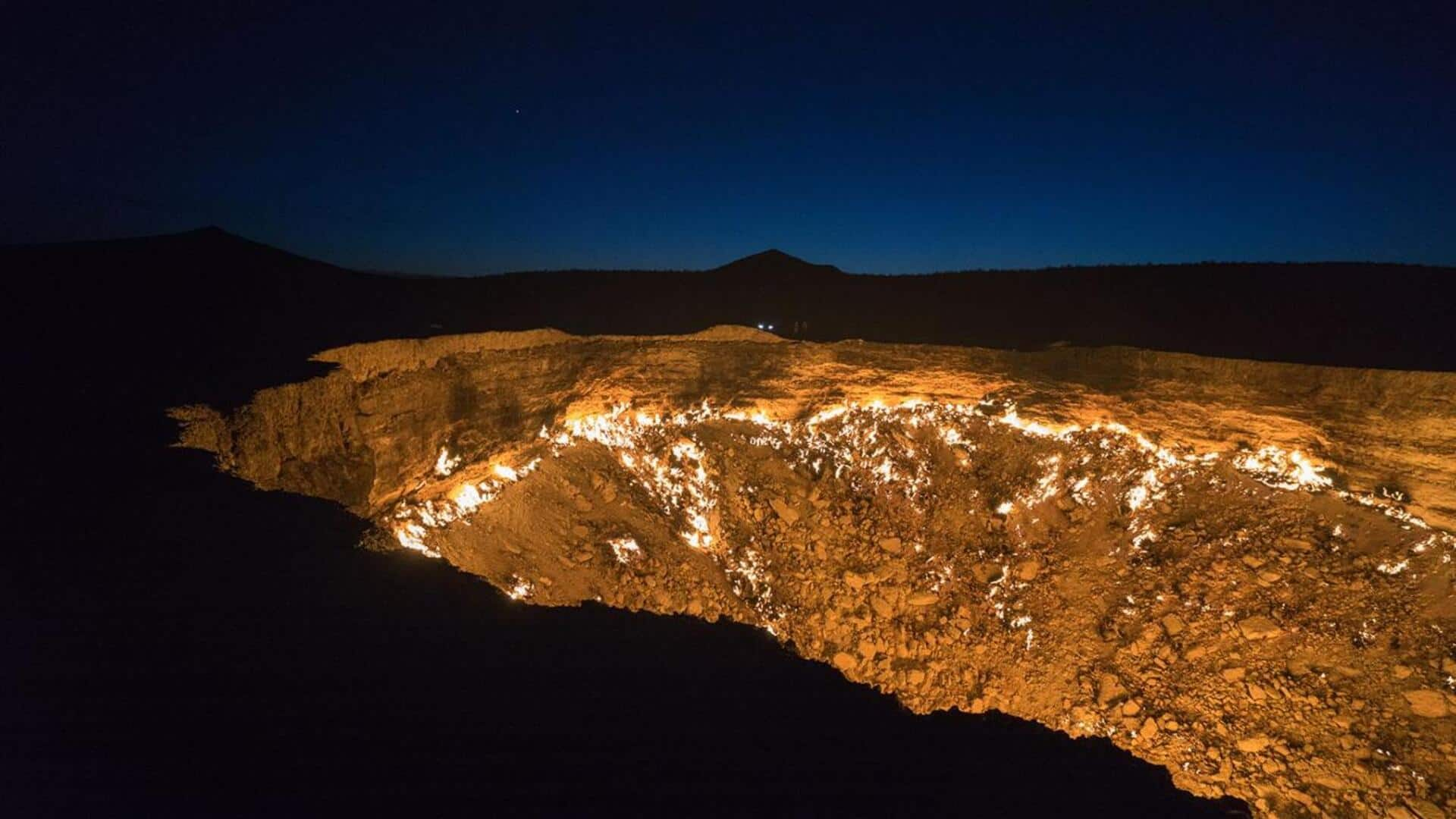 Gaze into the abyss at Derweze, Turkmenistan