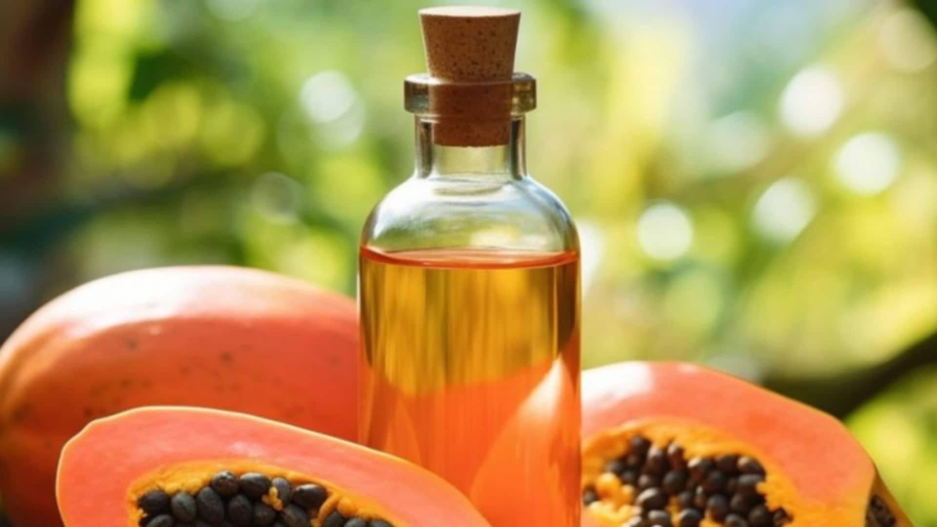 Softening hair with papaya seed oil luxe