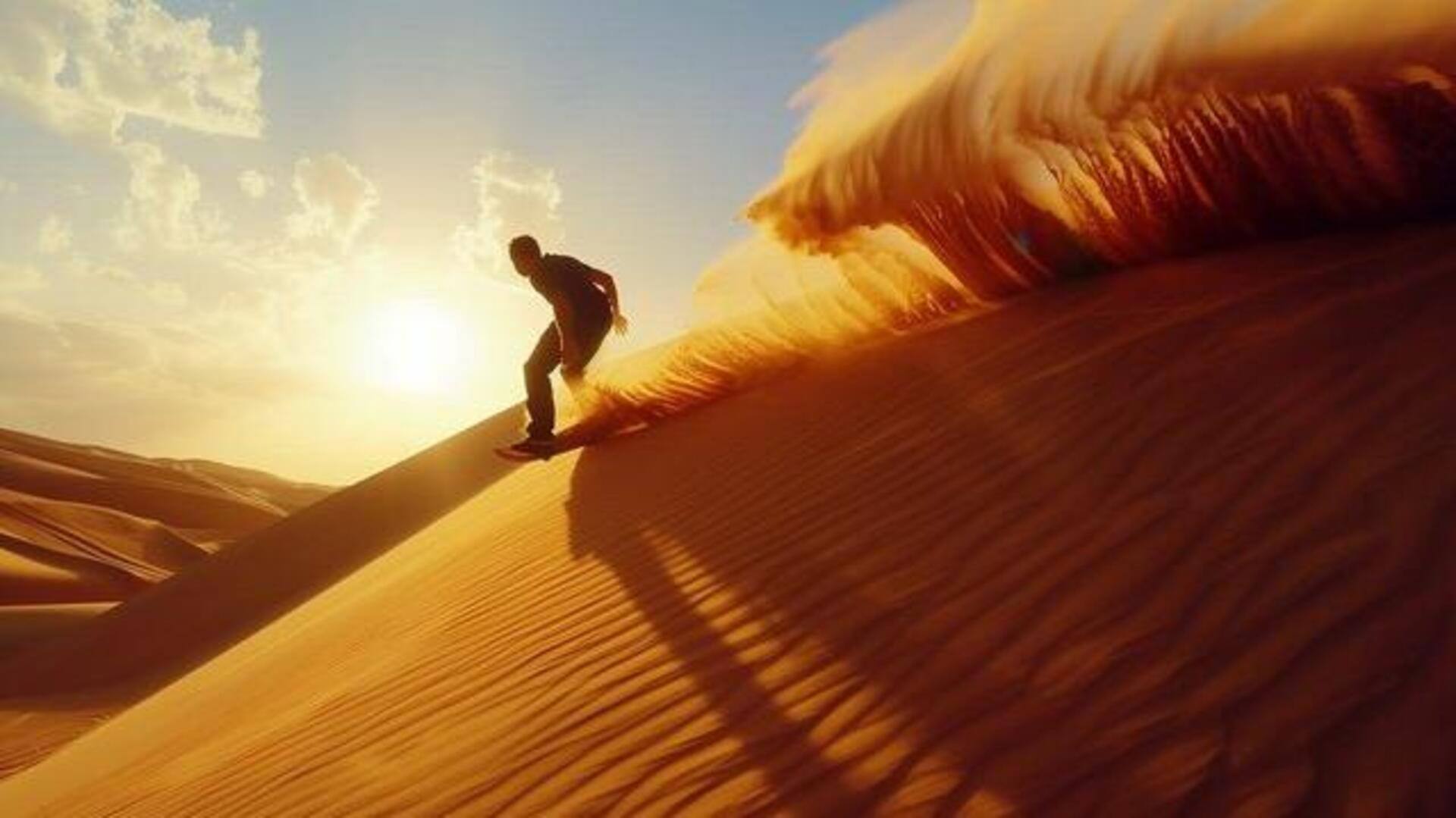 Sand surfing in Algeria is a must-try adventure! 