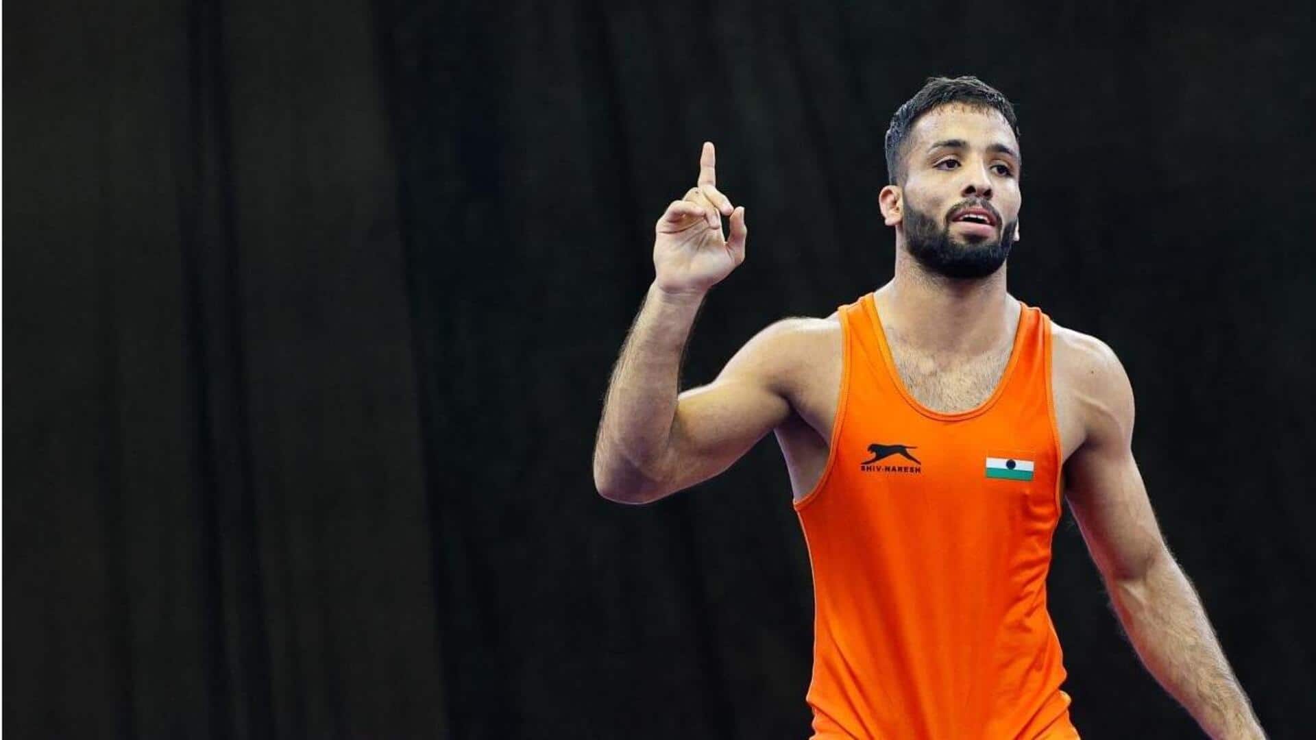 Asian Games: Wrestler Sujeet Kalkal scripts history with gold medal