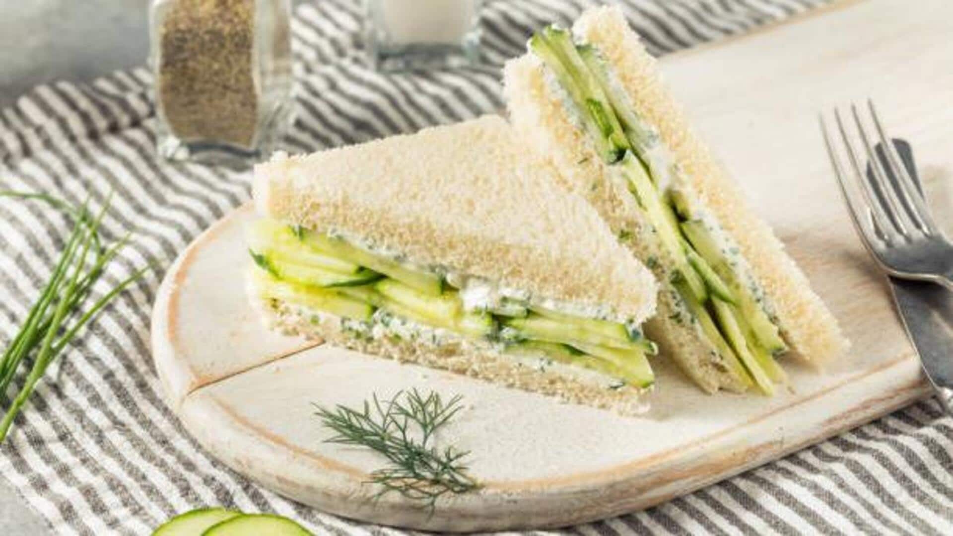 No-fuss recipe: Cucumber cheese sandwich