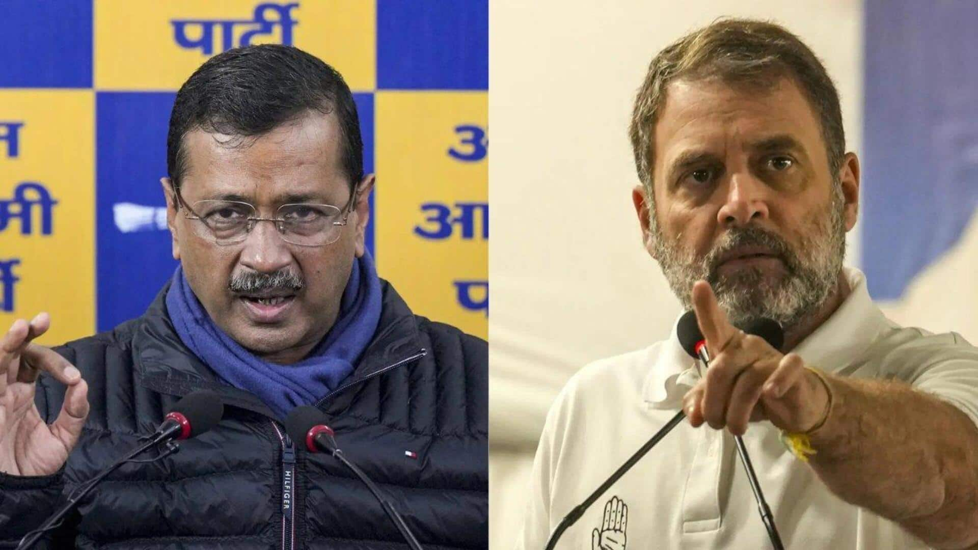 Rahul Gandhi targets Kejriwal over pollution, inflation; AAP chief reacts  