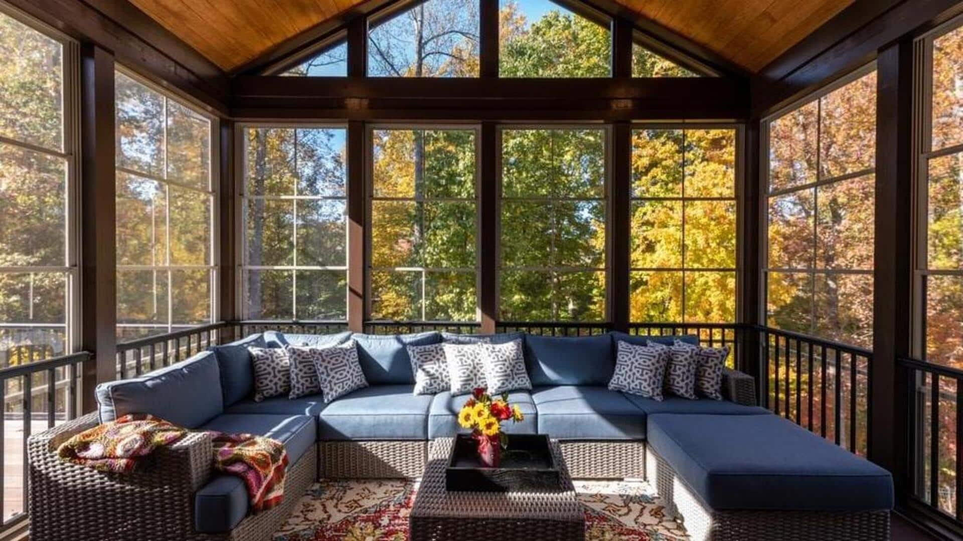 Make your sunroom warm and cozy with these ideas