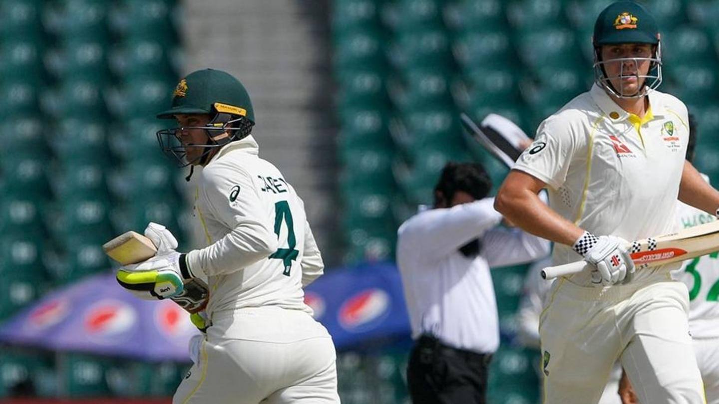 Lahore Test: Australia bowled out; Pakistan finish on 90/1