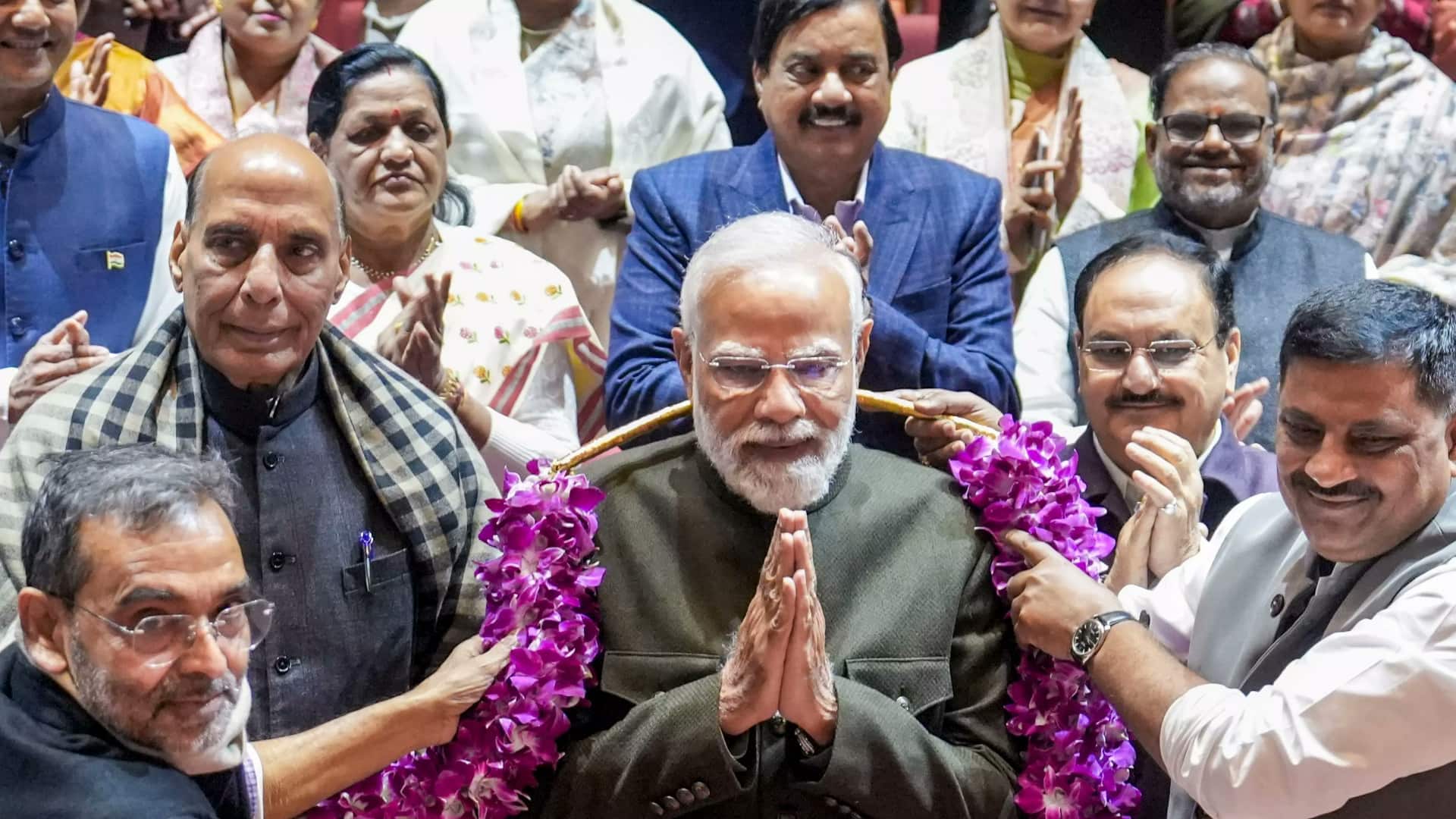 NDA celebrates resounding Bihar Assembly victory with Modi's felicitation