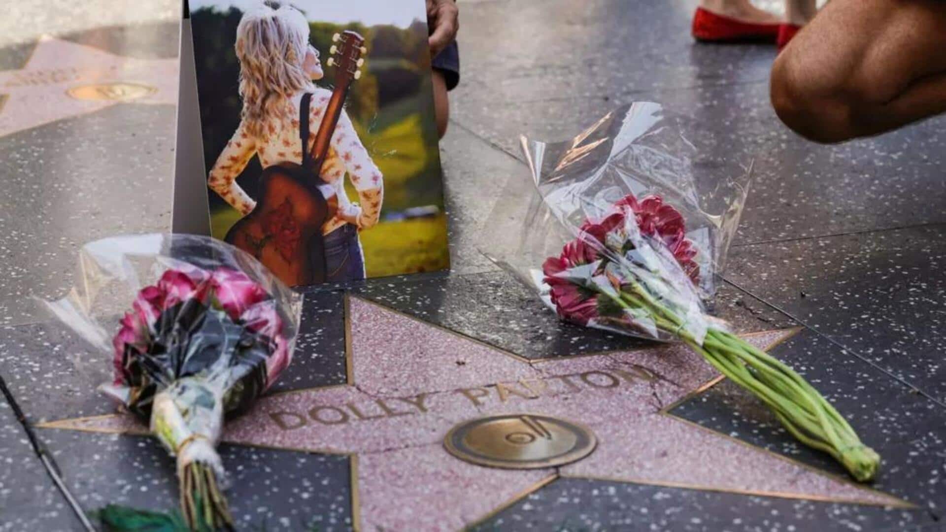 Dolly Parton's Hollywood Walk of Fame star restored after vandalism