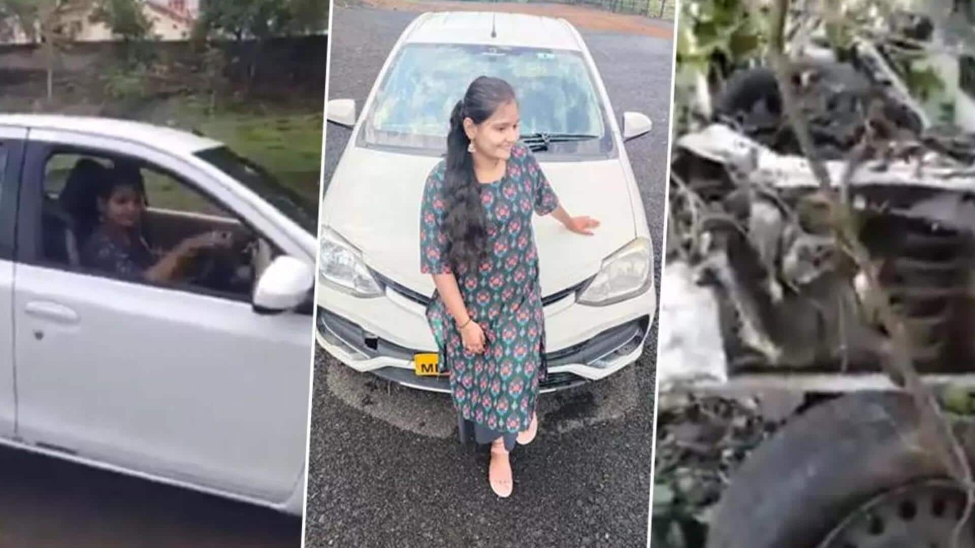 Woman reverses car off Maharashtra cliff, falls 300 feet, dies 