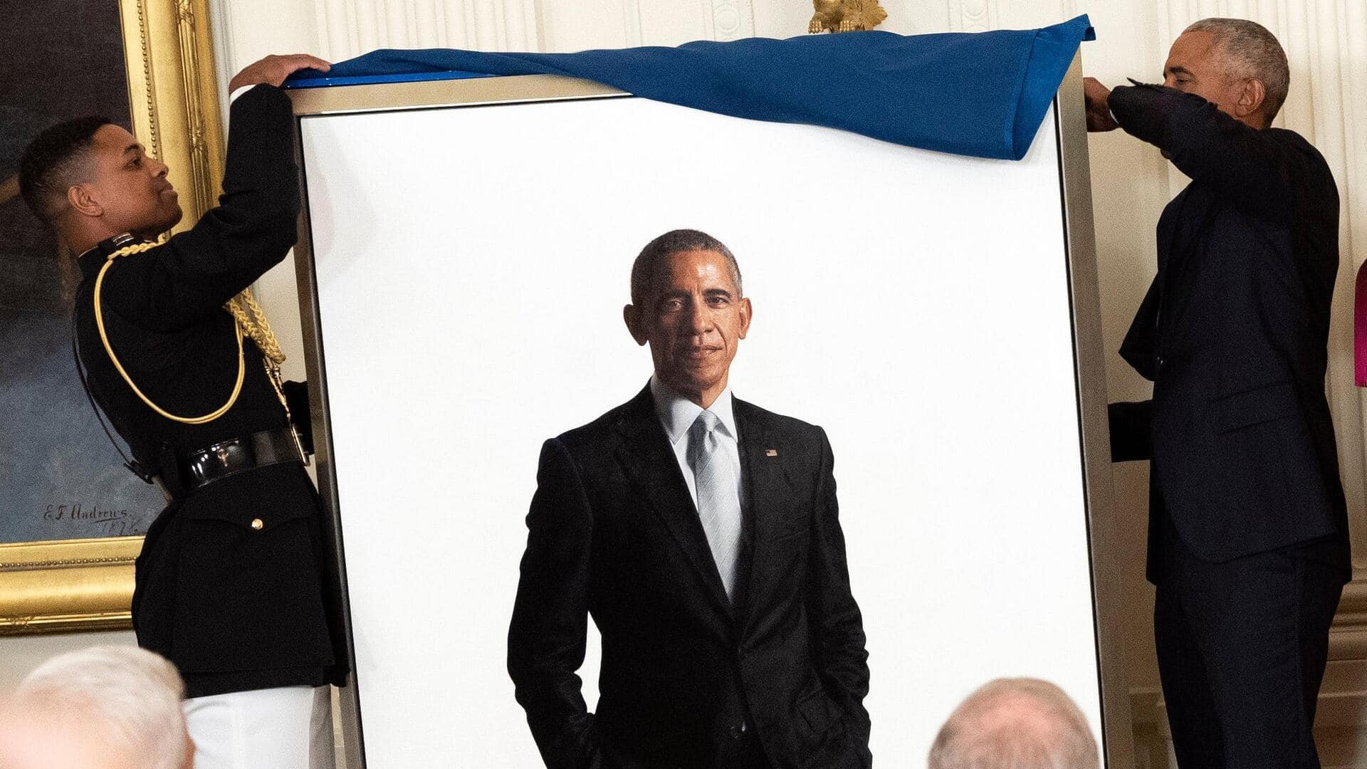 Trump moves Obama, Bush portraits away from public view Trump moves Obama, Bush portraits away from public view