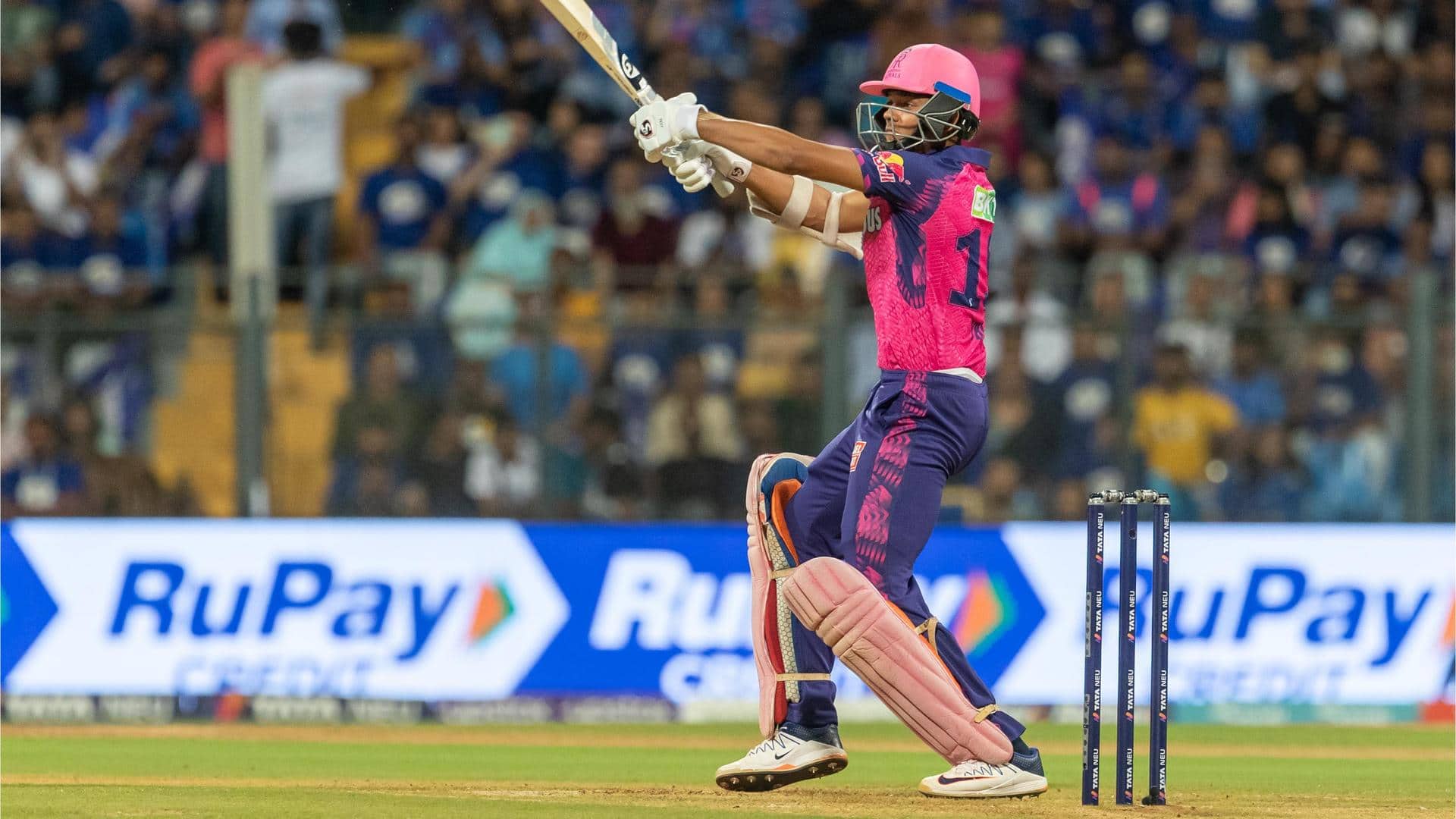 IPL 2023: Ton-up Jaiswal guides RR to 212/7 against MI