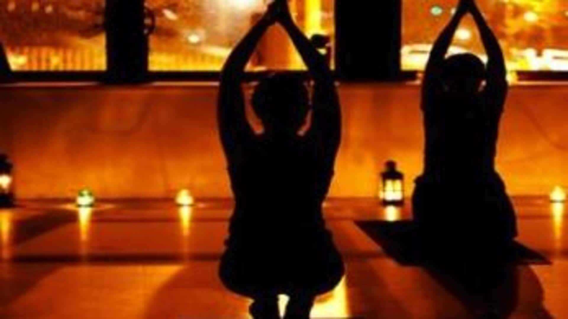 Embrace peace with candlelight yoga