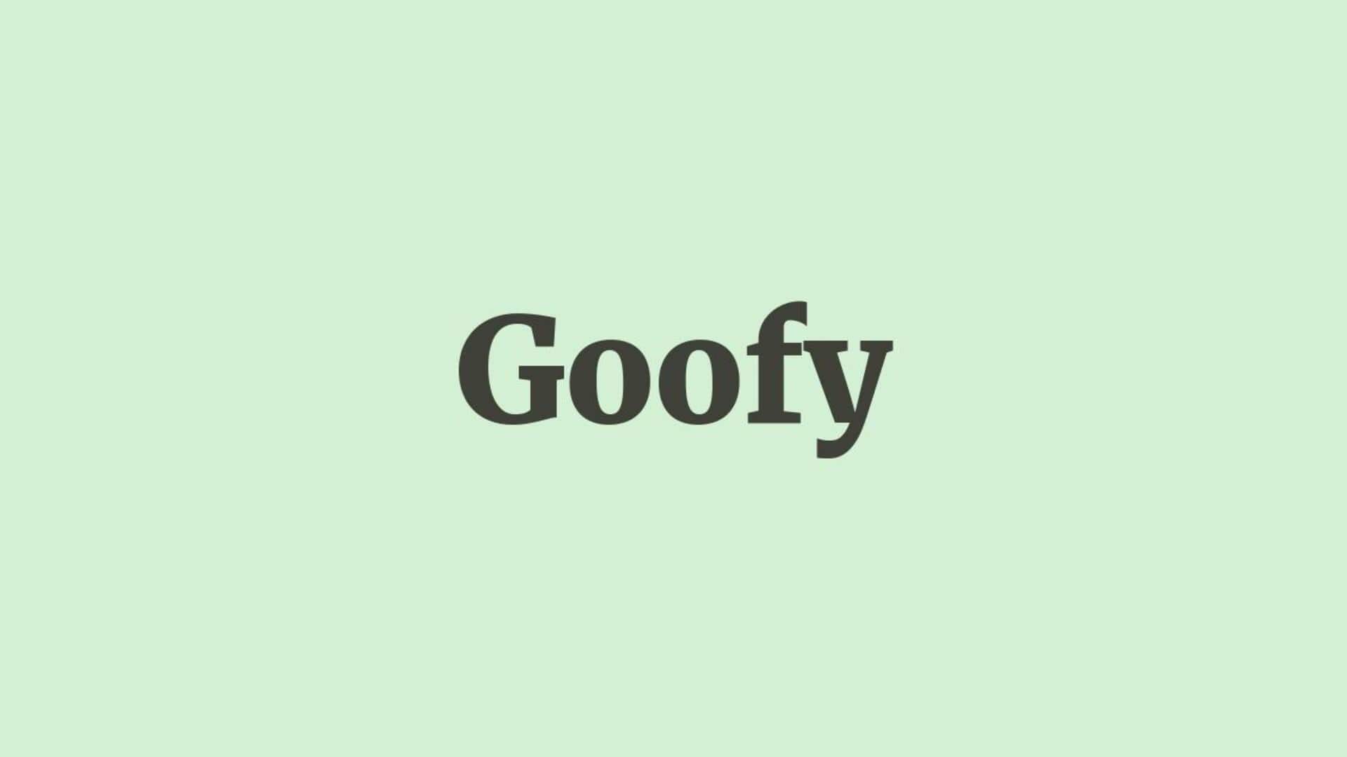 Word of the Day: Goofy