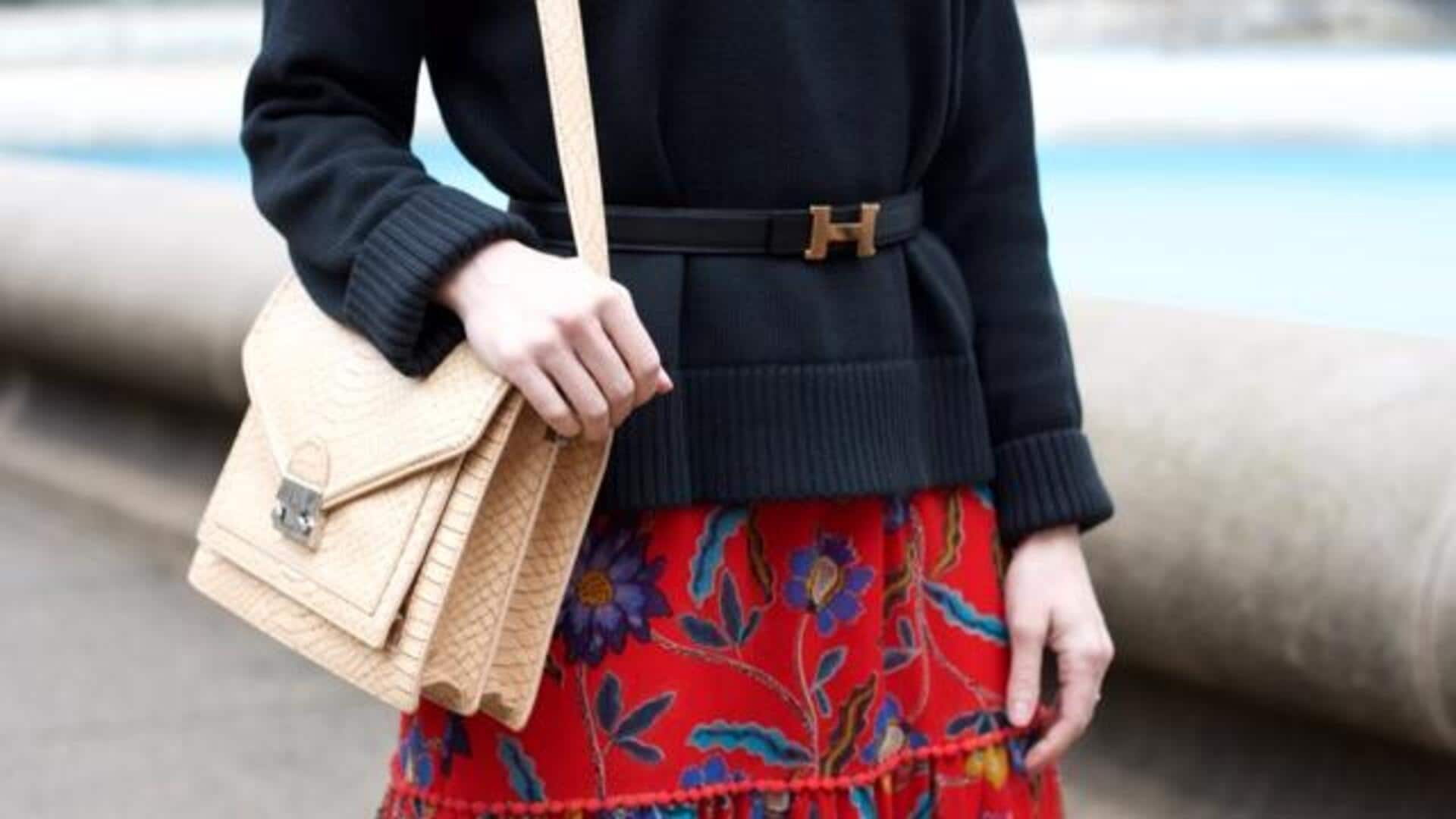 Score a stylish winter look with belted sweaters