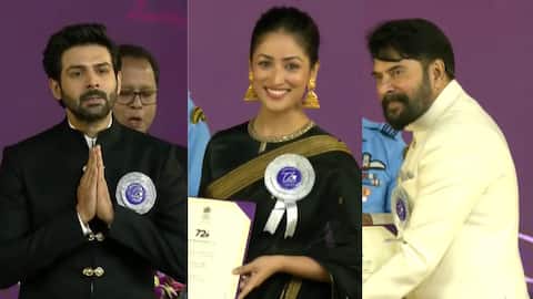 National Film Awards winners: President Murmu honors Yami, Kartik, Mammootty