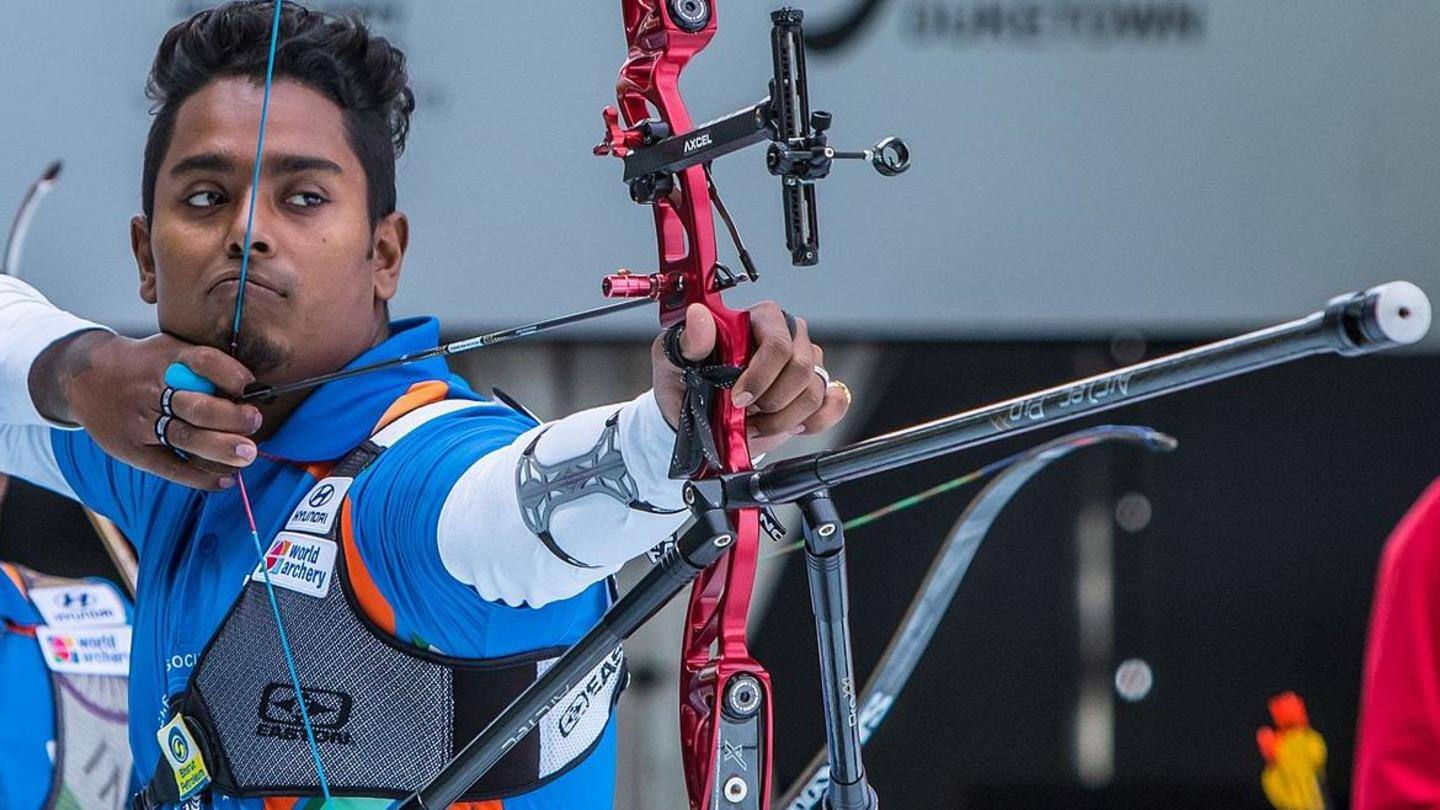 Atanu Das is the only Indian left in contention Atanu Das is the only Indian left in contention