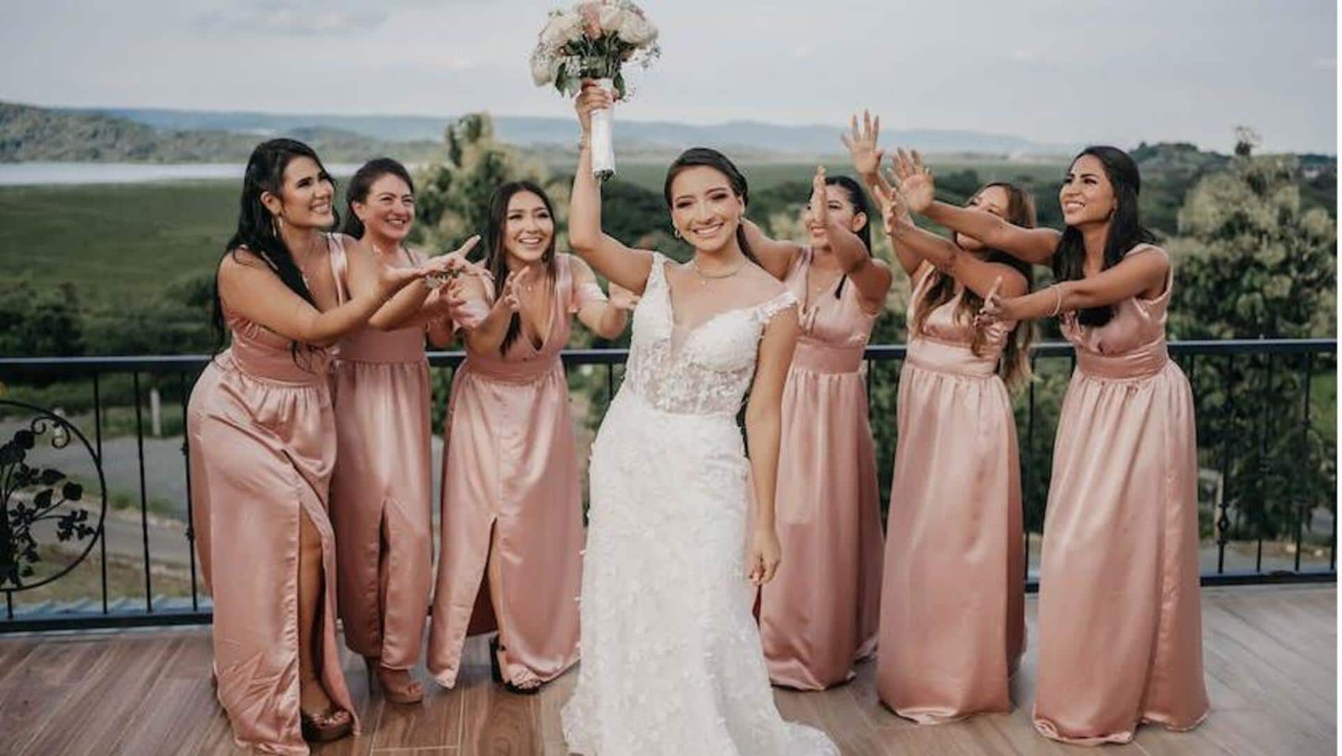 Stylish ways to coordinate bridesmaid dresses