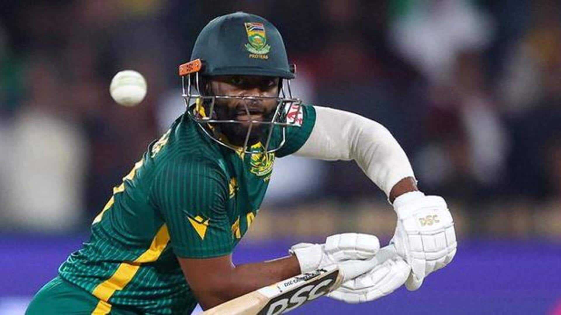 Bavuma records highest score for SA skipper in CT semi-final