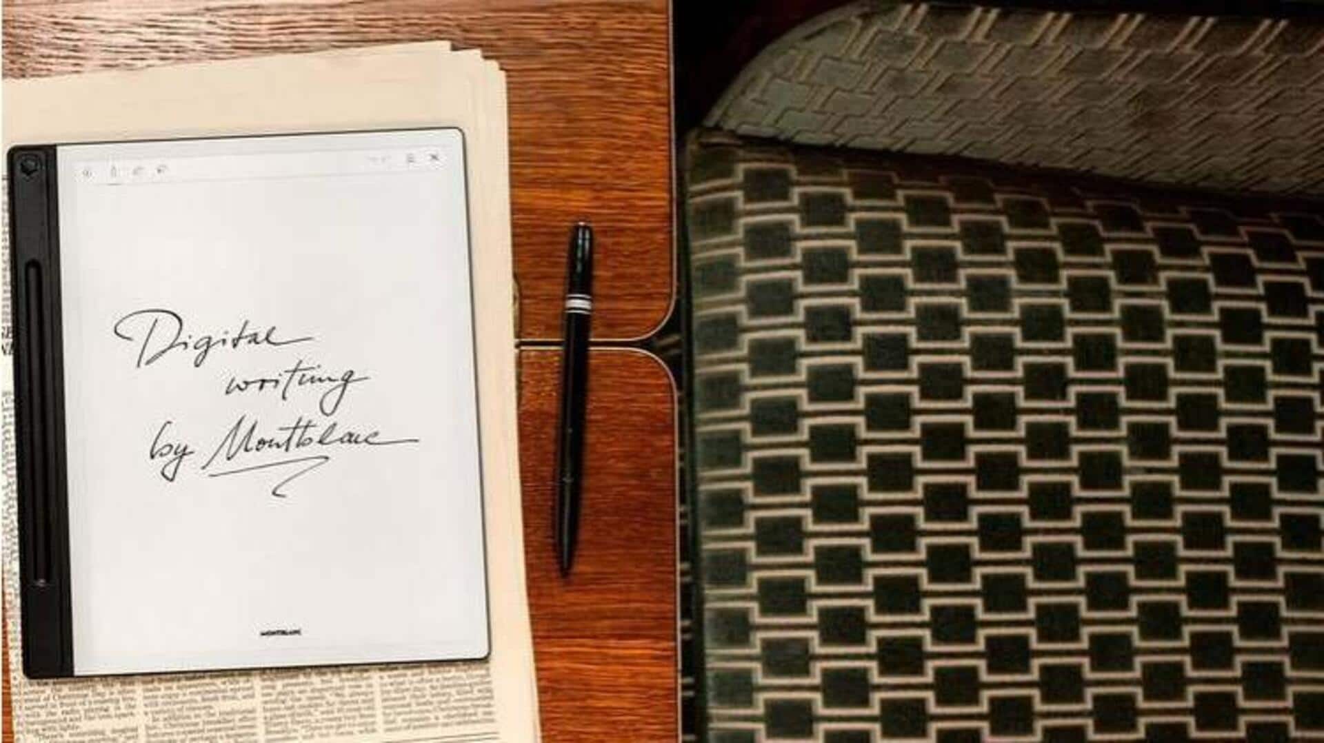 Luxury penmaker Montblanc has ventured into making digital notepads