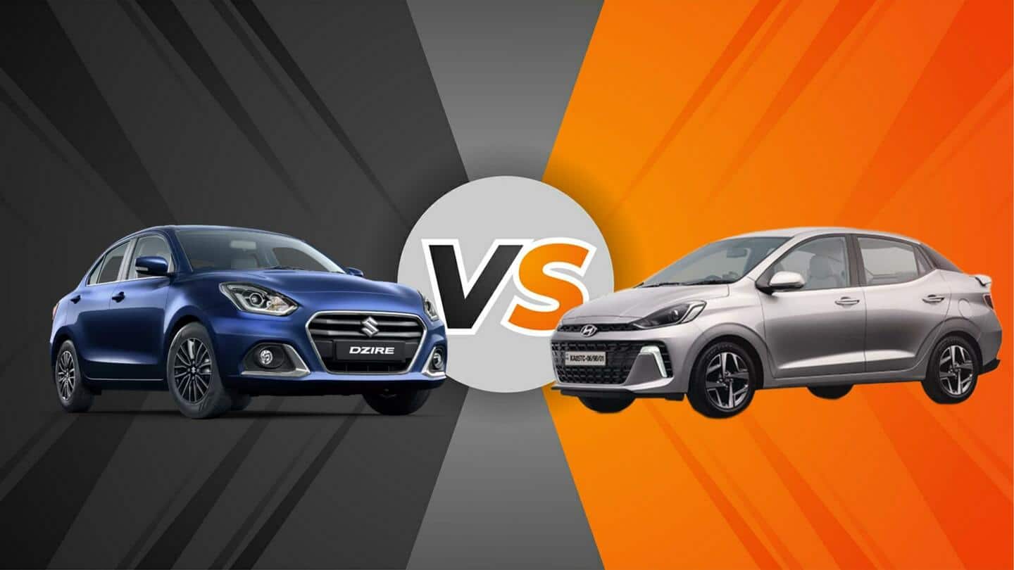 2023 Hyundai AURA v/s Maruti Suzuki Dzire: Which is better?
