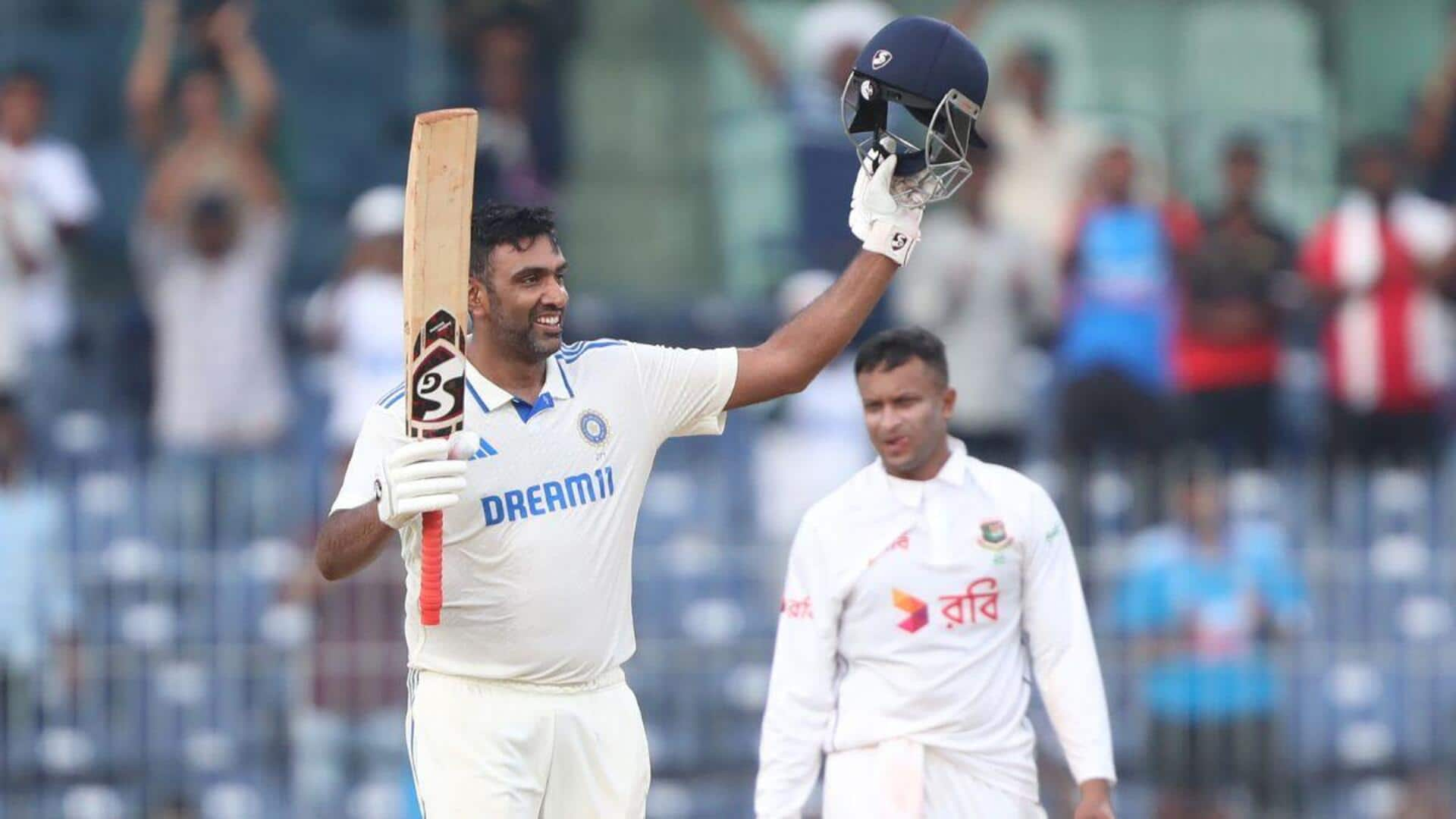 Oldest players with century and fifer in a men's Test 