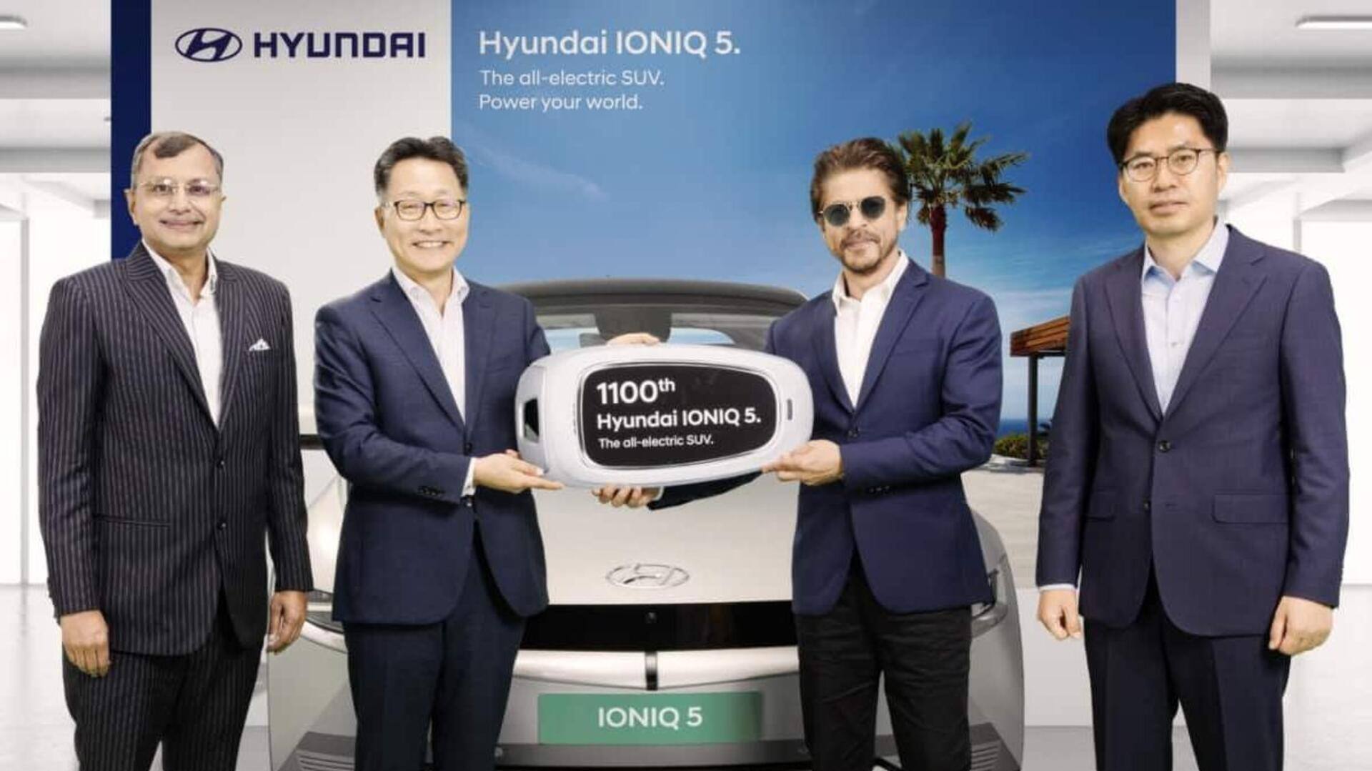 Shah Rukh Khan receives Hyundai IONIQ 5 as first EV