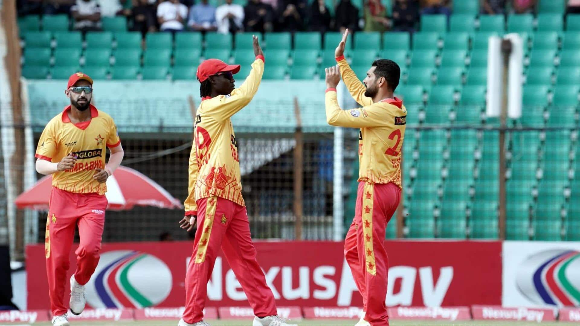 1st T20I: Raza, Chatara claim three-fers as Zimbabwe beat India