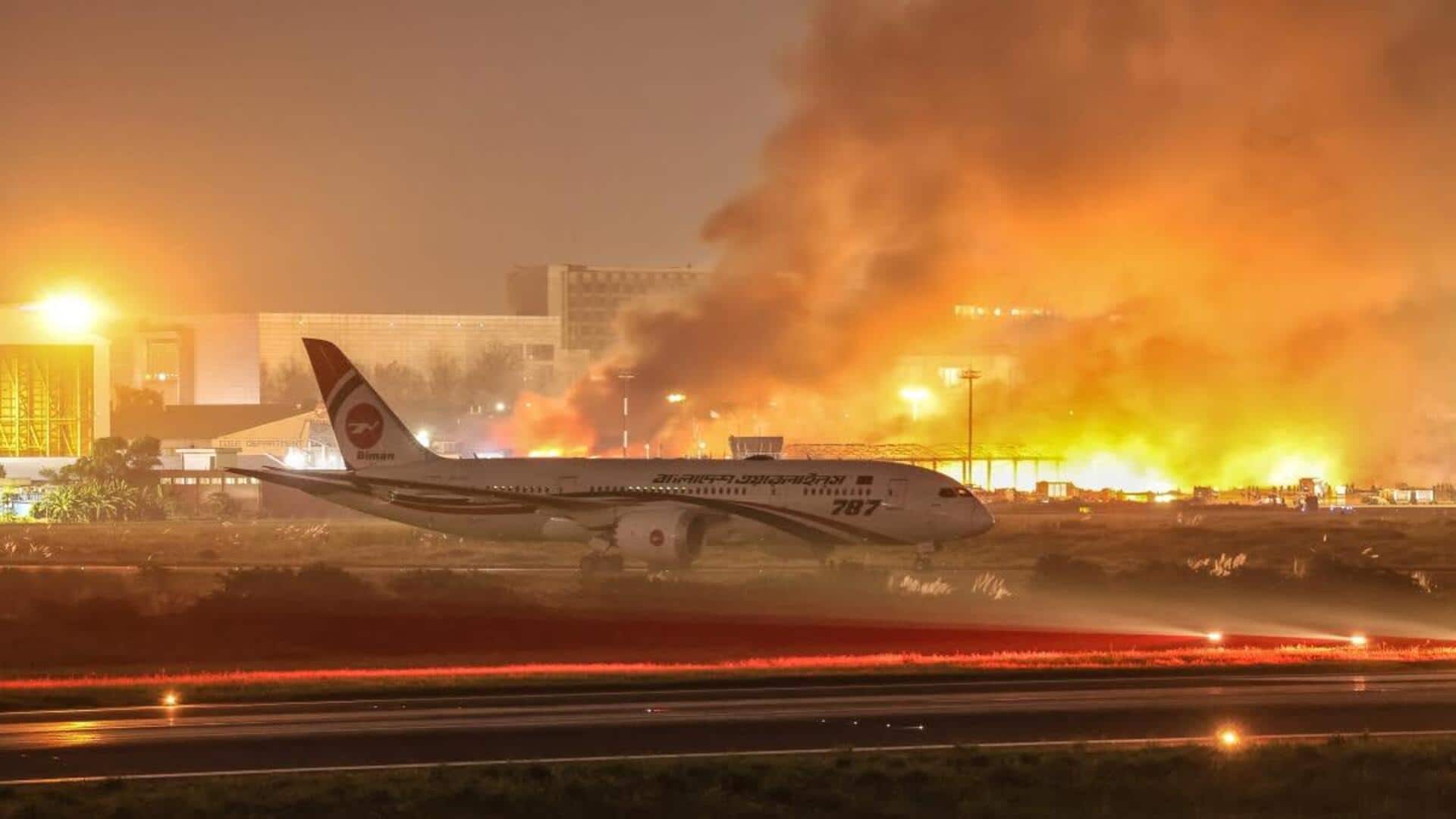 Major fire breaks out at Dhaka airport cargo terminal Major fire breaks out at Dhaka airport cargo terminal