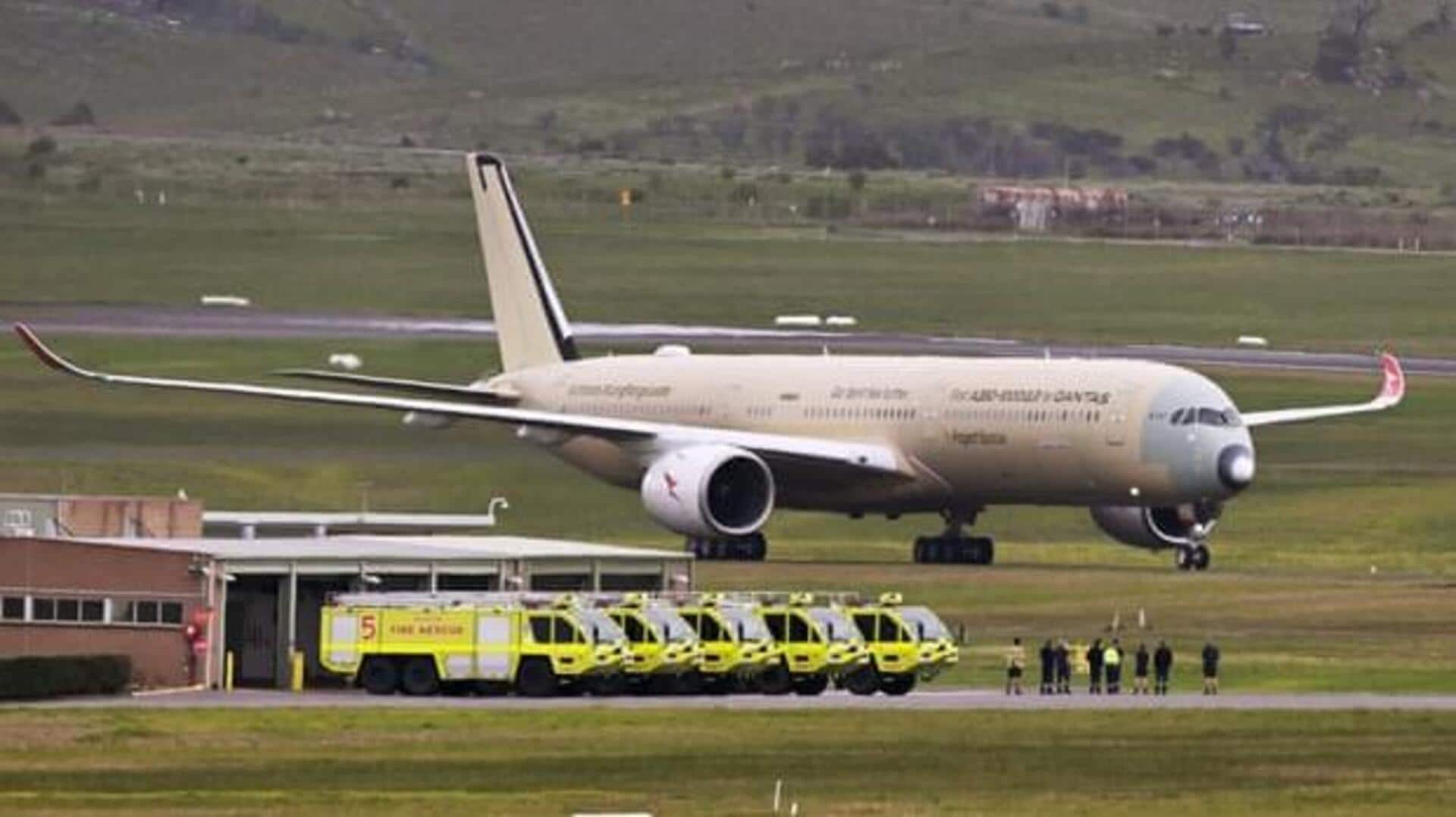 Qantas's new ultra long-range Airbus just flew over 17,000km