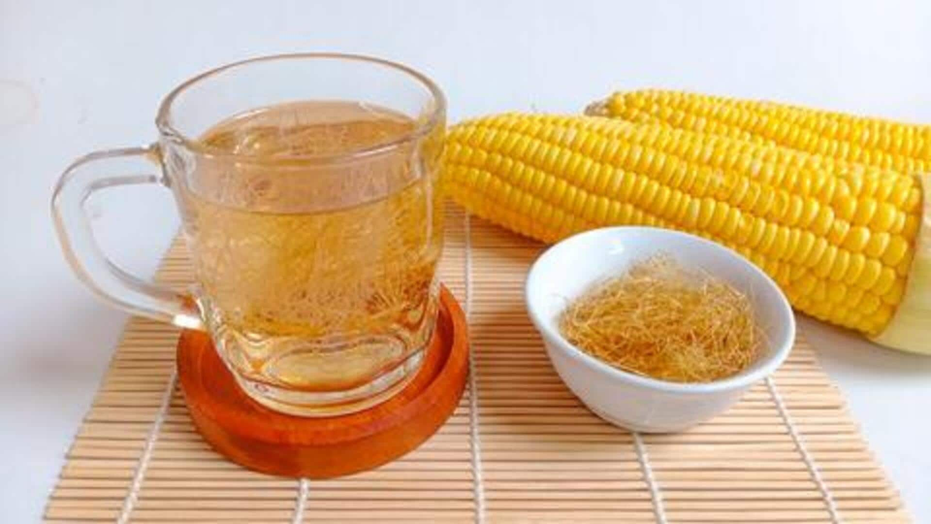 Experience the calming effects of corn silk tea 