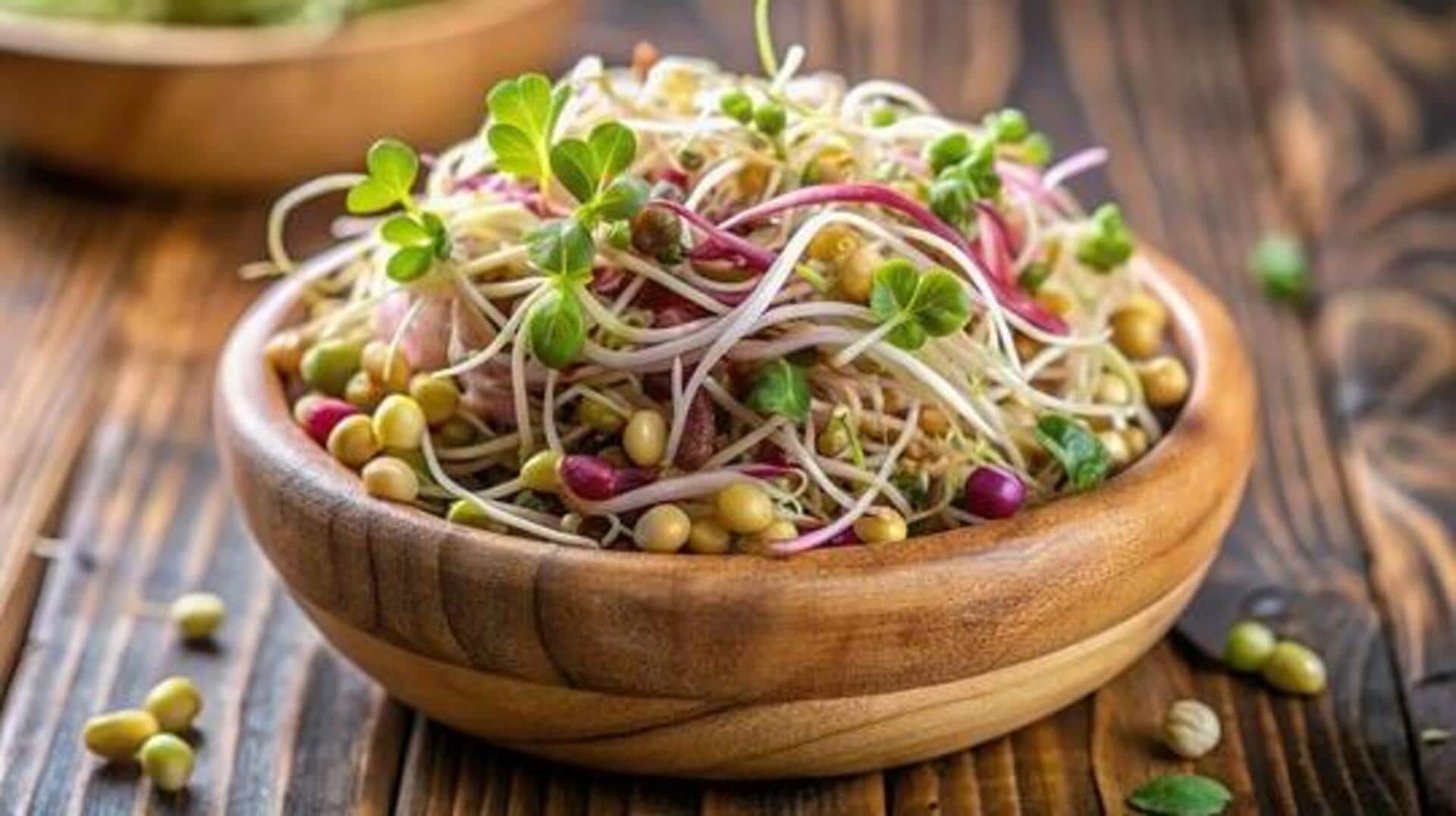 Salad lovers, try this quick mixed sprouts recipe
