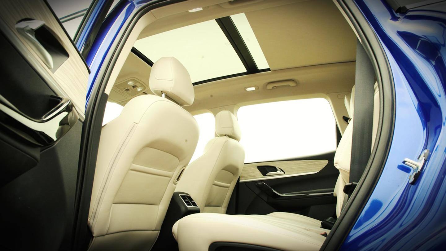 The second row seats have an 'easy slide' feature The second row seats have an 'easy slide' feature