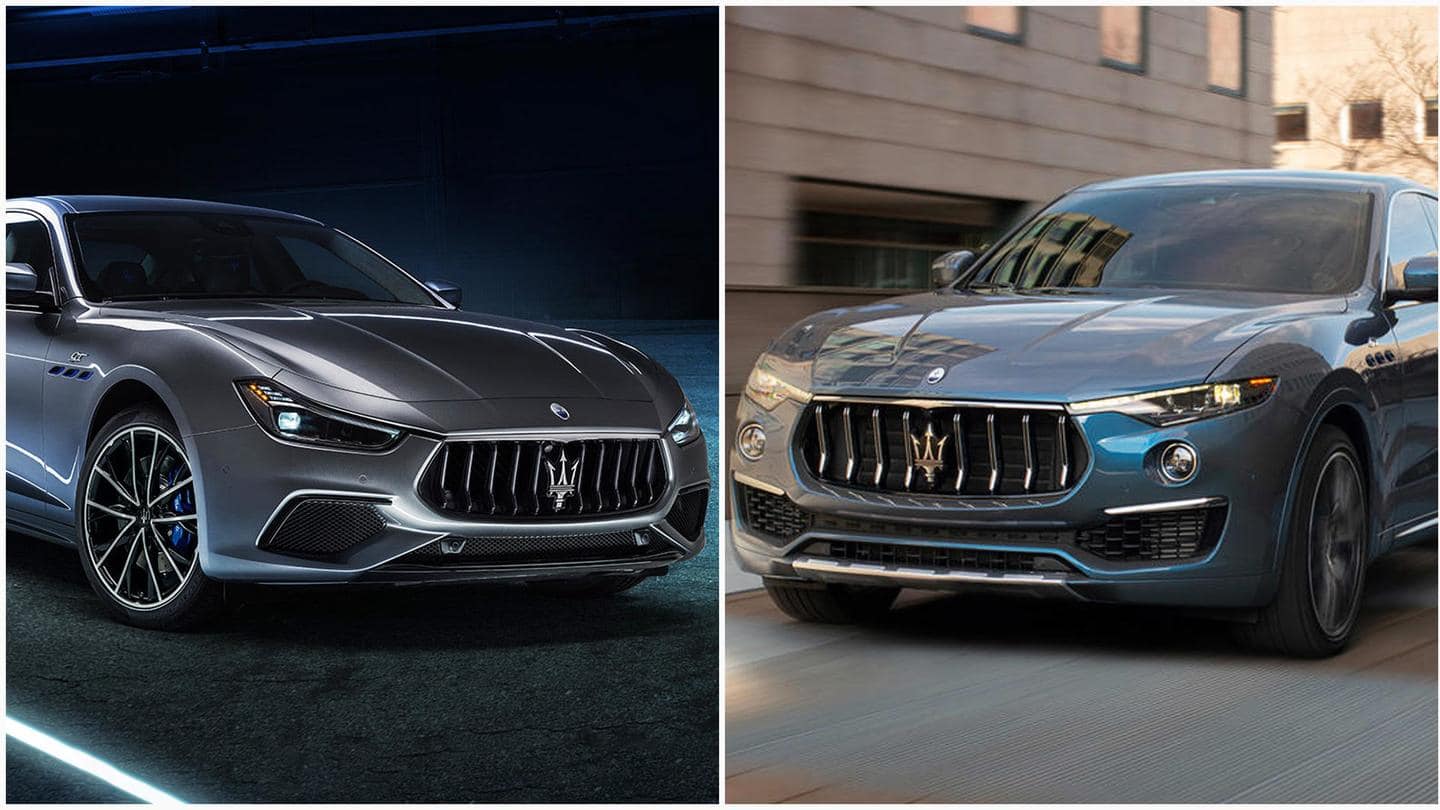 Maserati Ghibli and Levante get hybrid versions in India
