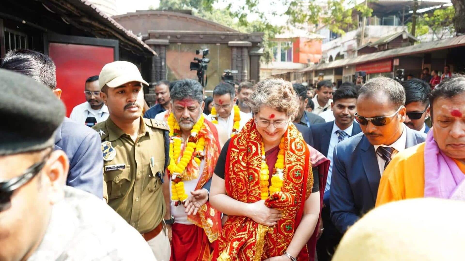 'Pradhan mantri banega': Sadhu blesses Priyanka Gandhi in viral video 