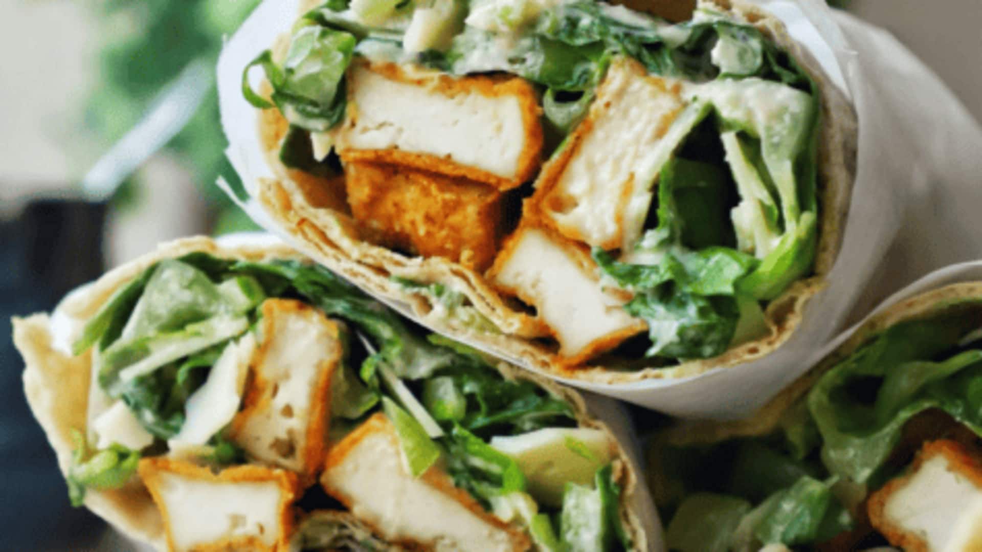 Calling all vegans! Try this Caesar wrap recipe