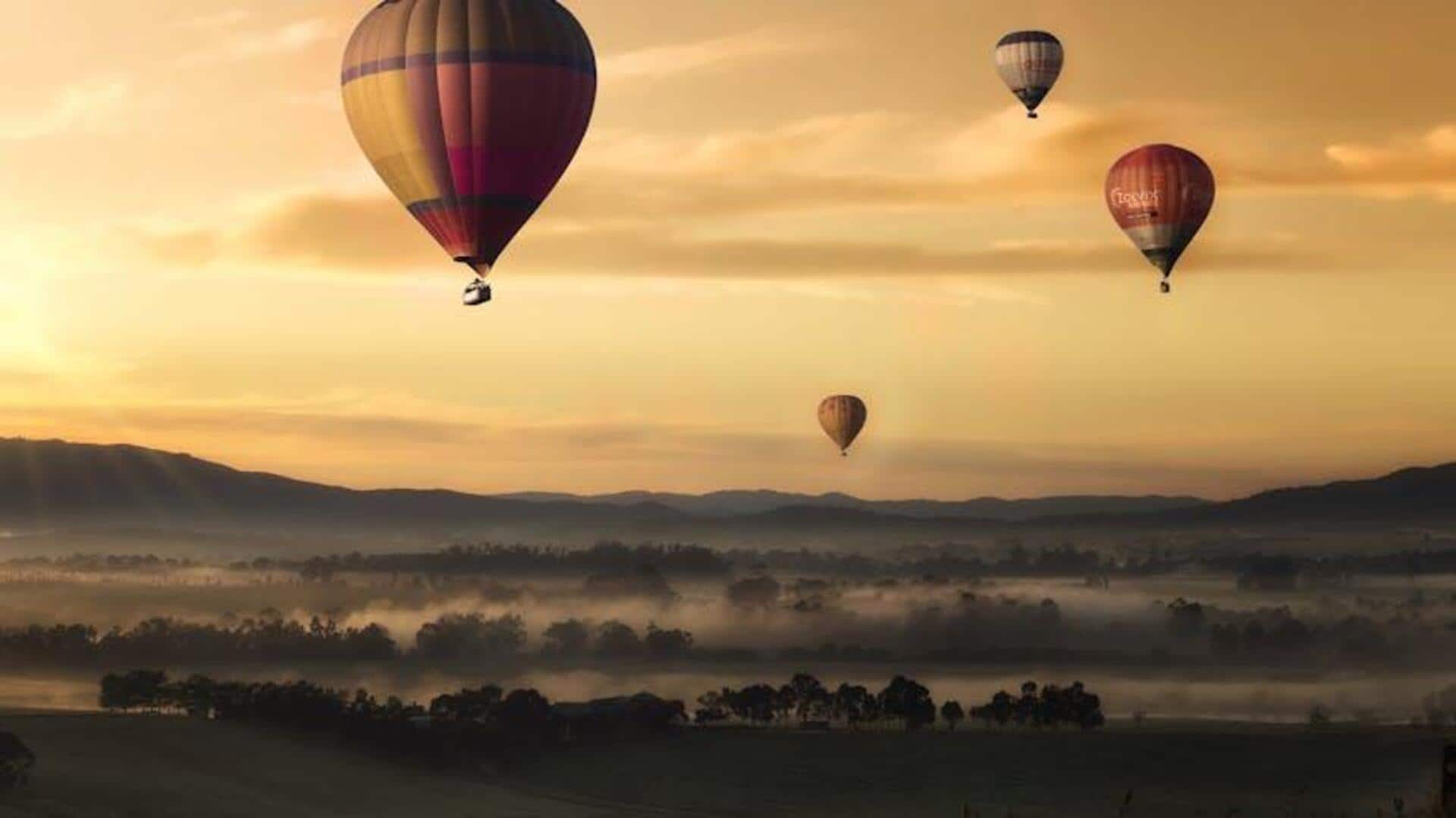 Explore heritage sites from the sky with hot air balloon 