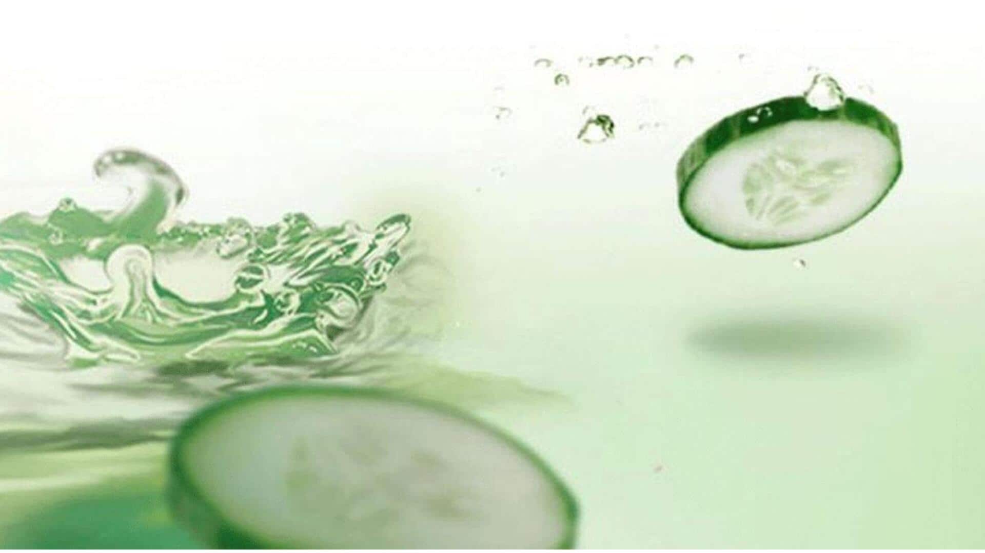 How cucumber water aids in brightening your skin