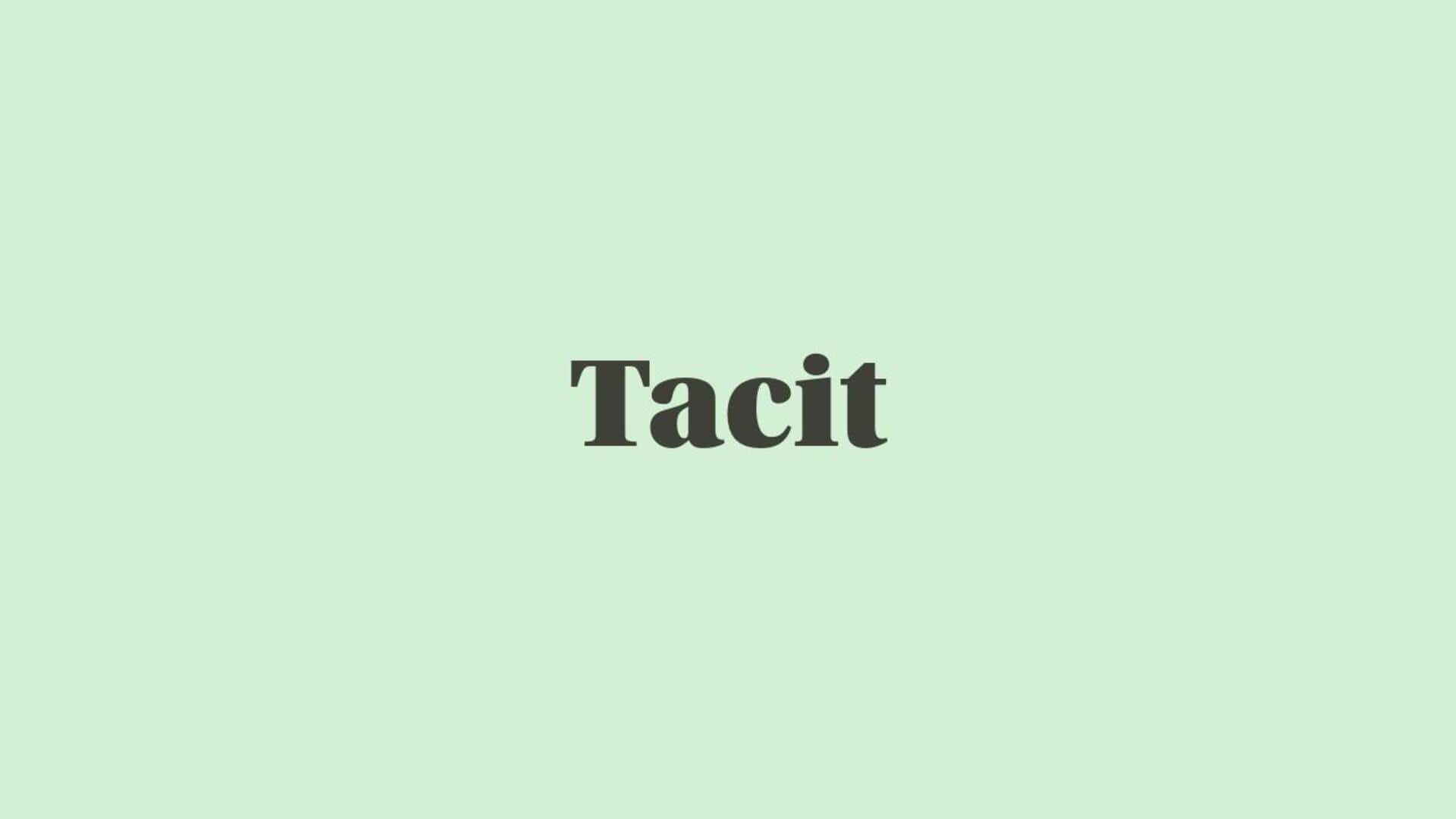 Word of the Day: Tacit
