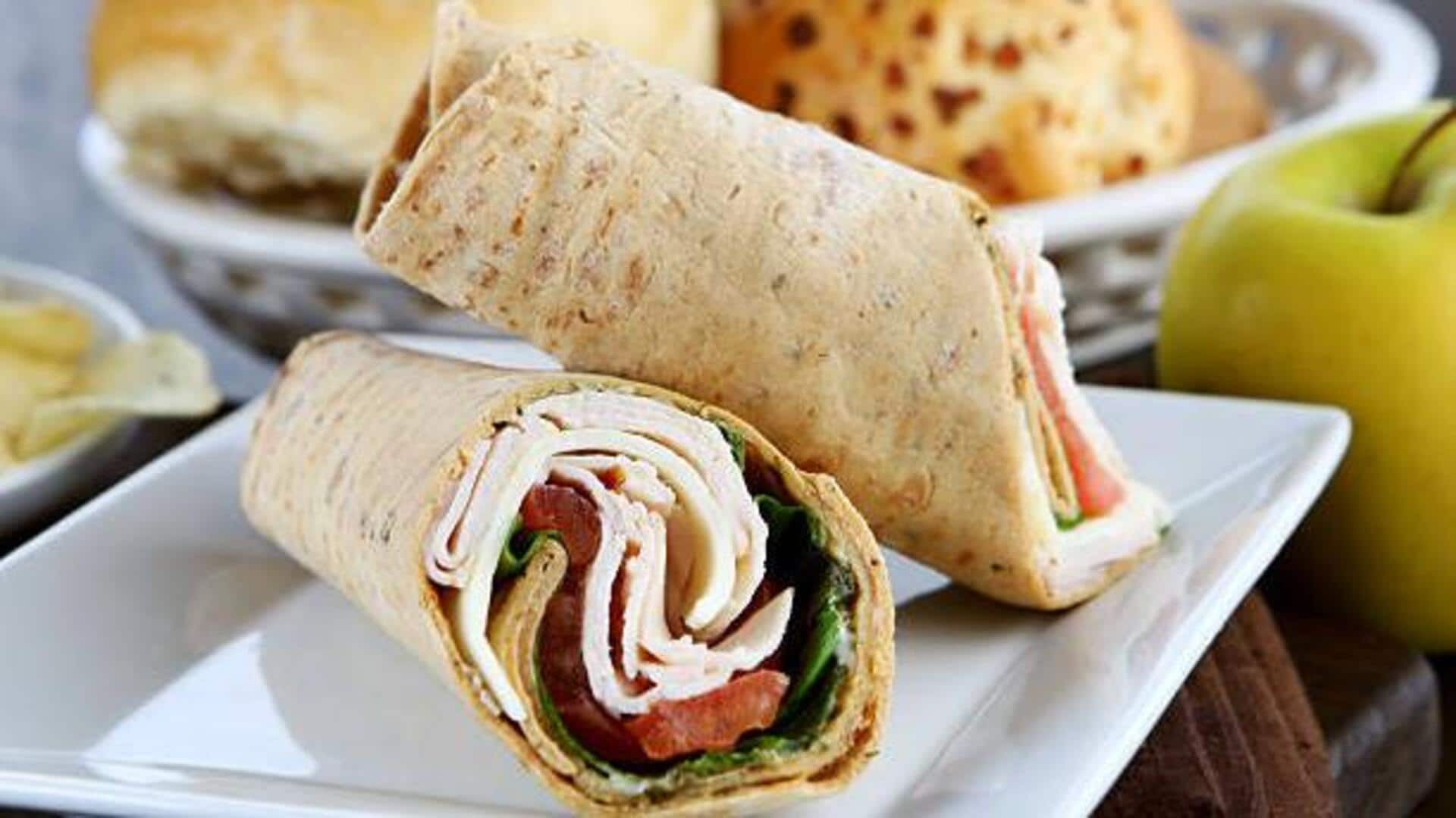 Quick vegan breakfast: Apple cinnamon wrap