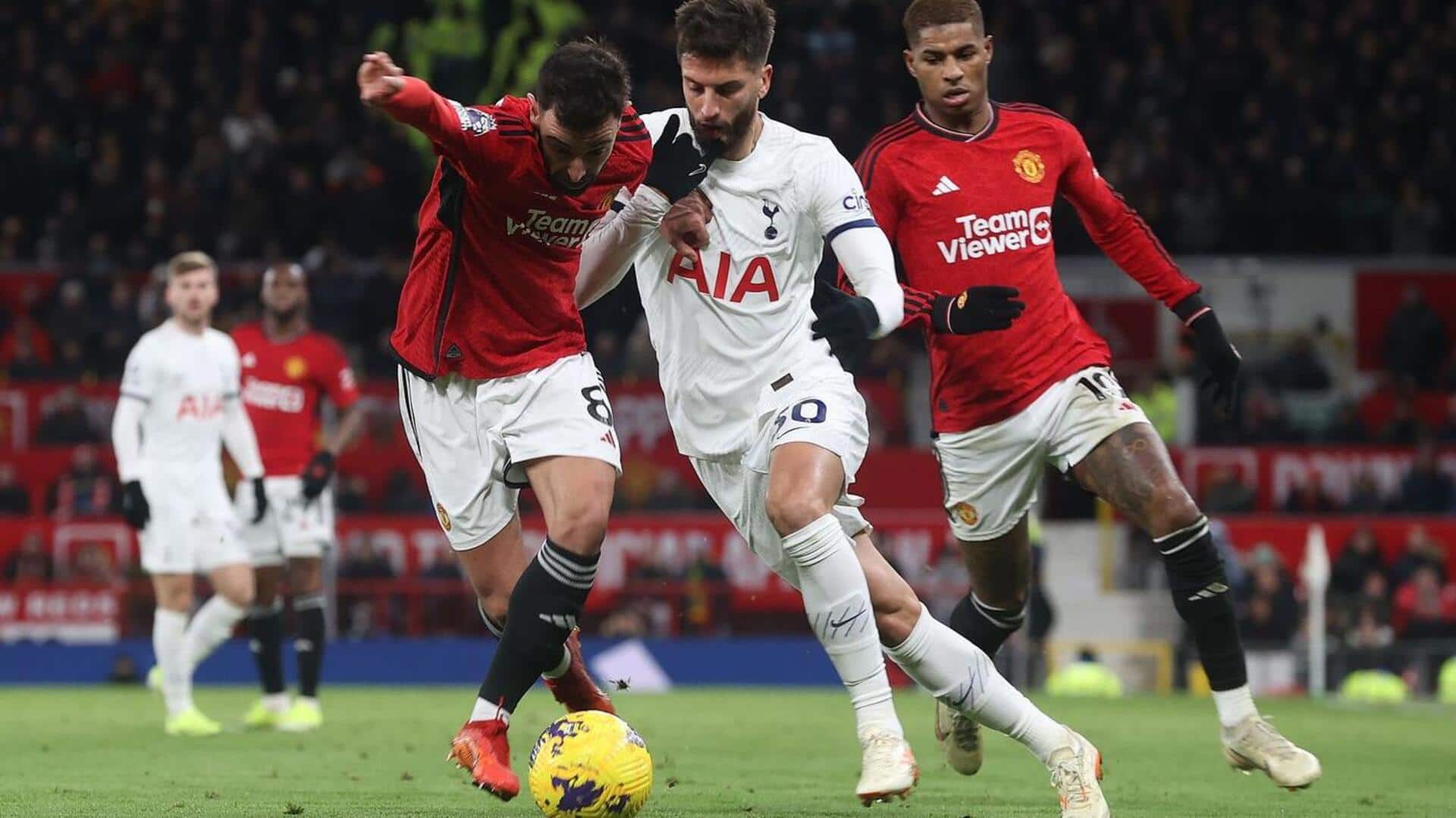 Premier League, Tottenham hold Manchester United 2-2: Key stats