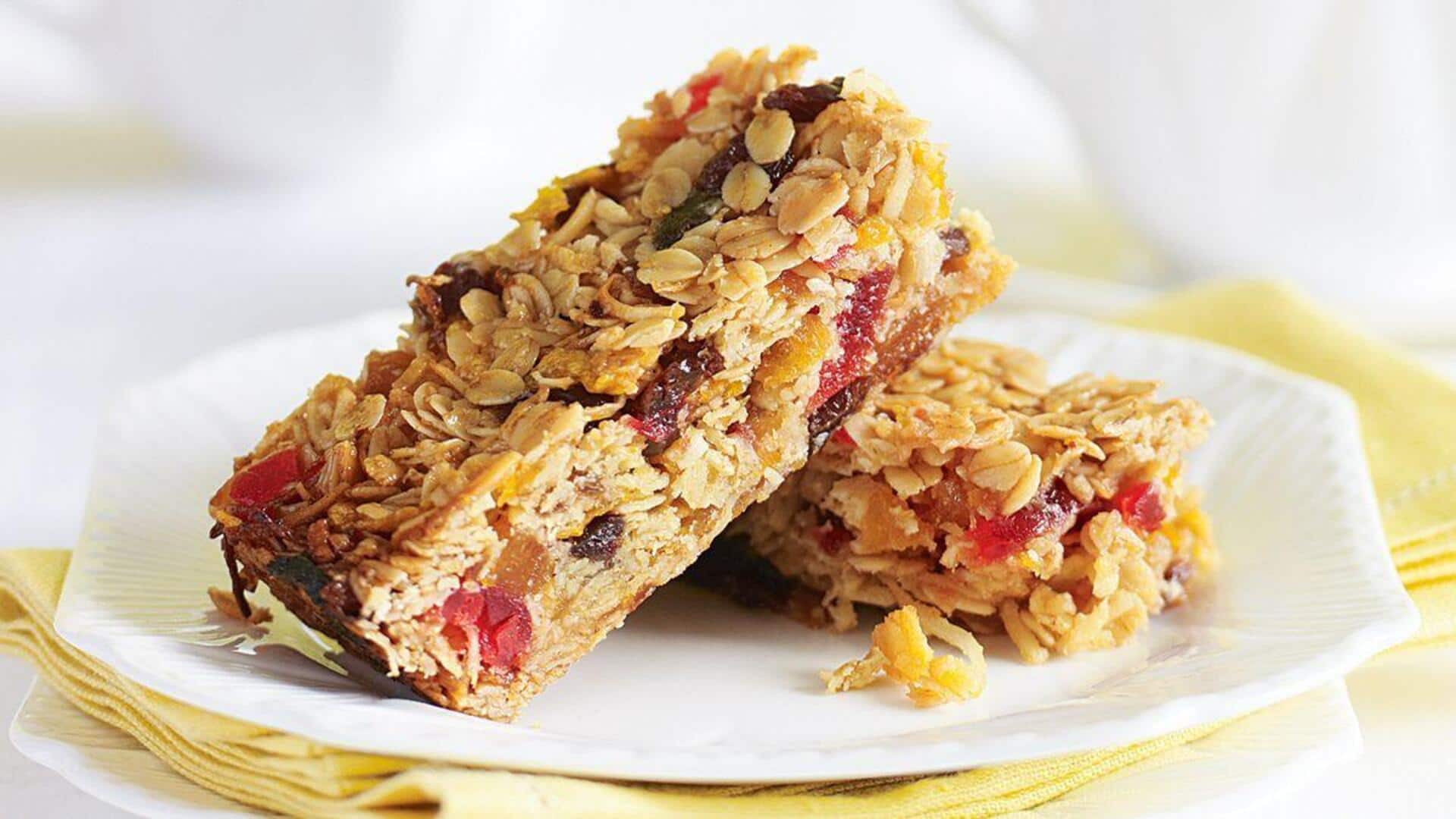 Make these energy-boosting muesli bars in minutes 