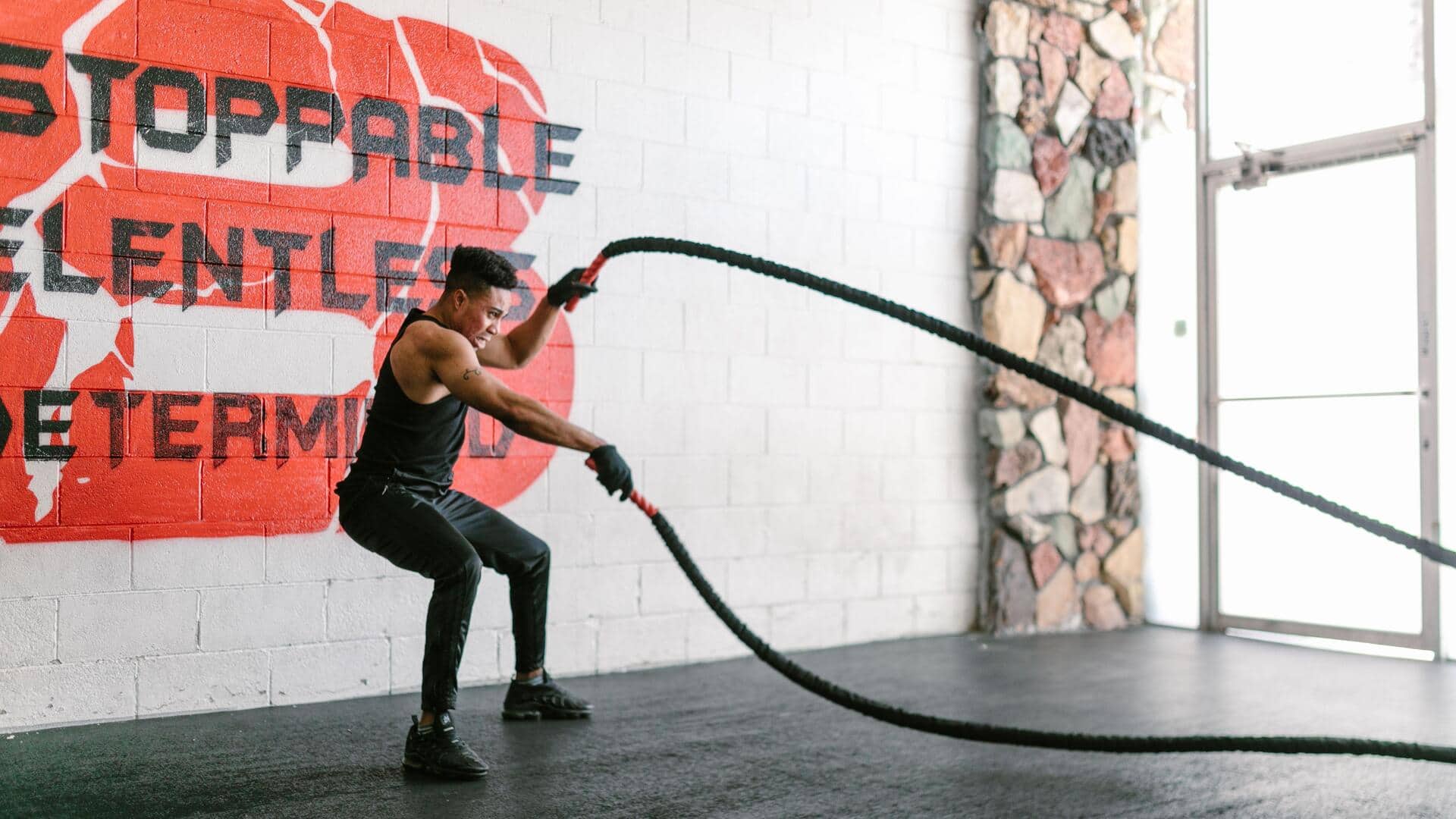 Try resistance rope exercises for a full-body workout
