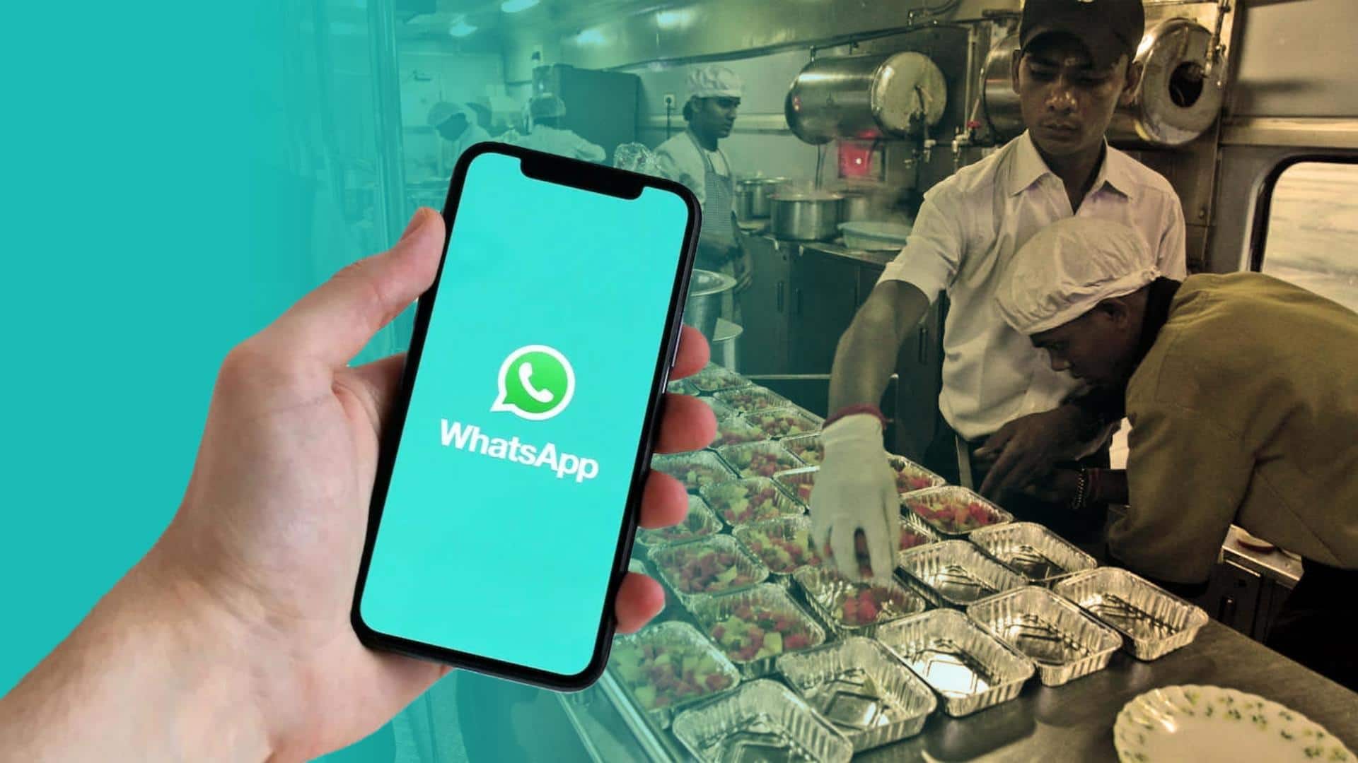 You can now order food on trains through WhatsApp